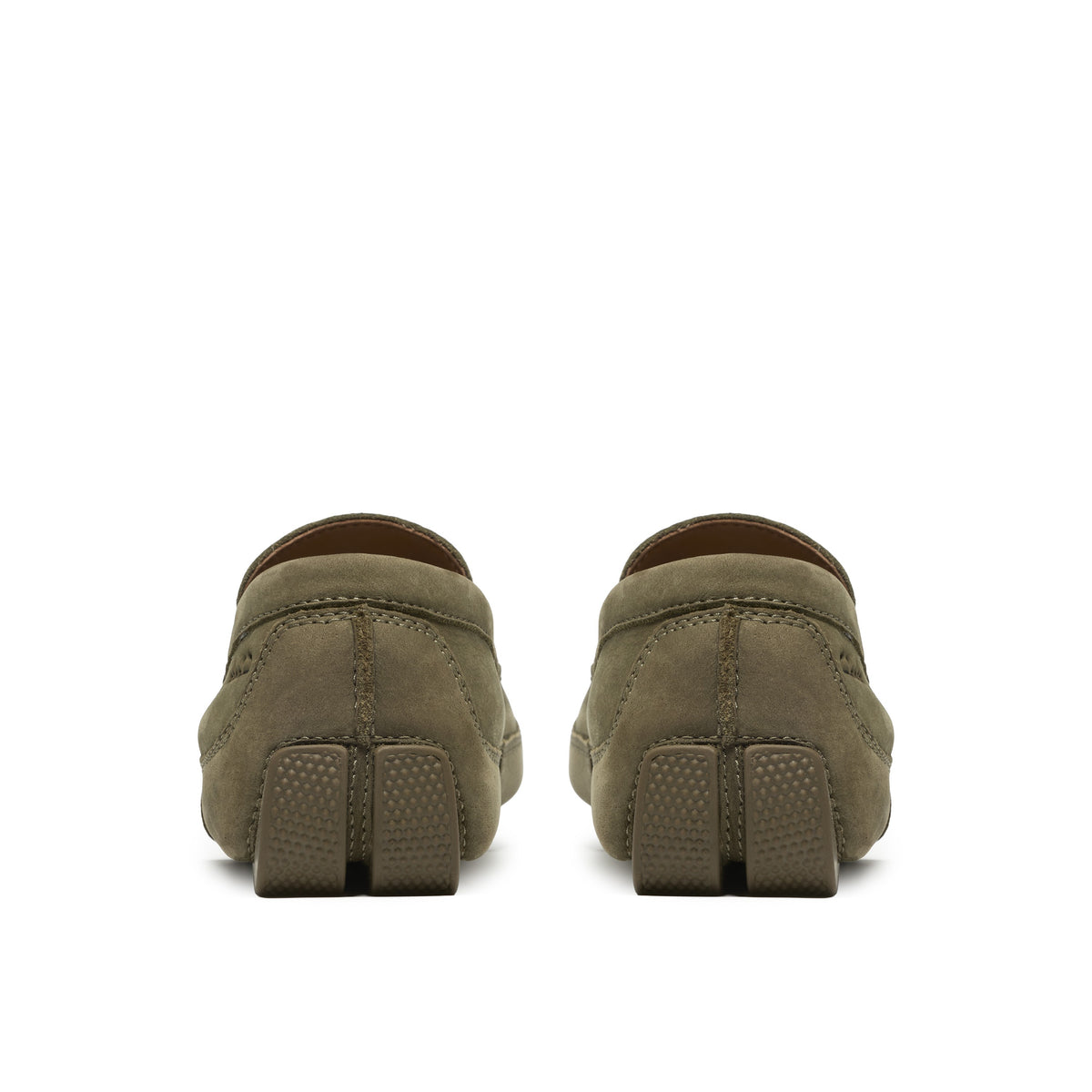 Clarks Men Olive Markman Plain Shoes