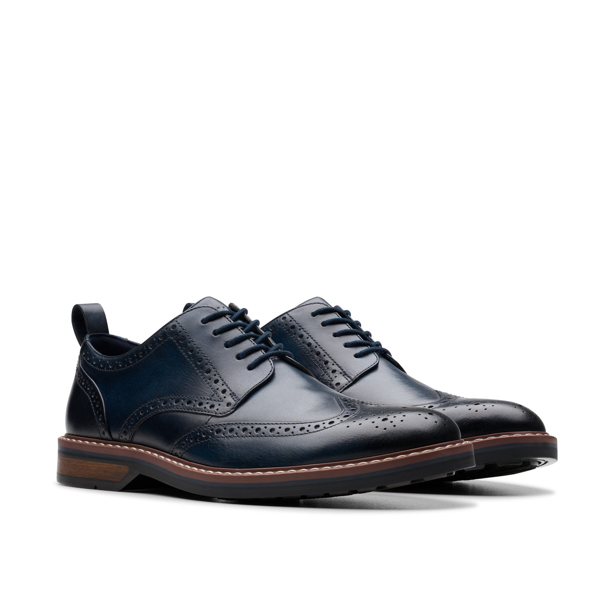 Clarks Men Blue-Navy Aldwin Limit Shoes