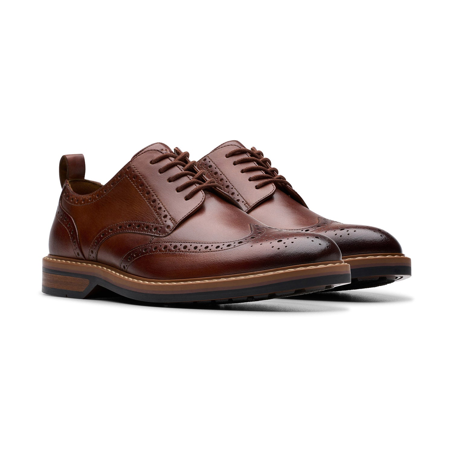 Clarks Men Aldwin Limit Tan Shoes