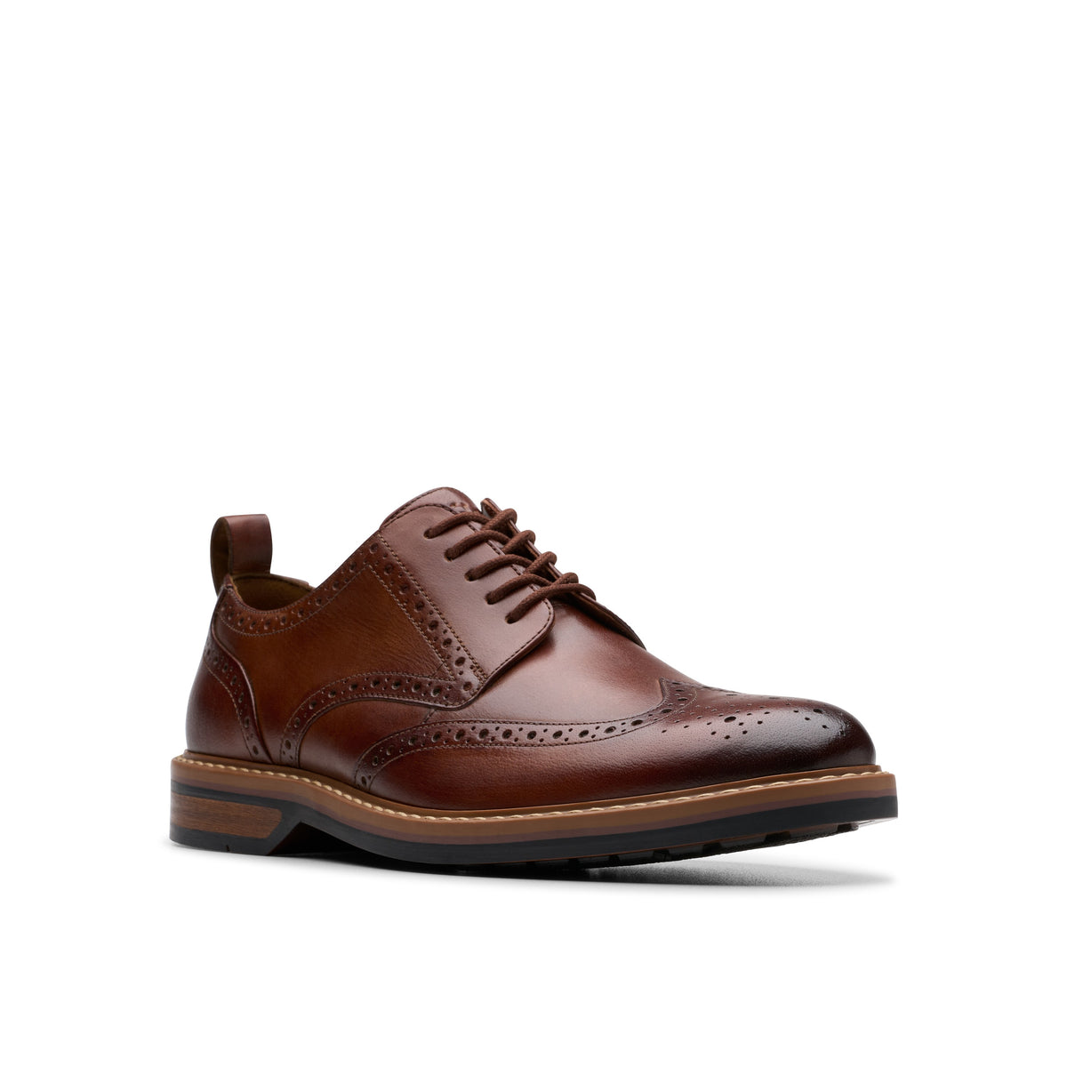 Clarks Men Tan Aldwin Limit Shoes