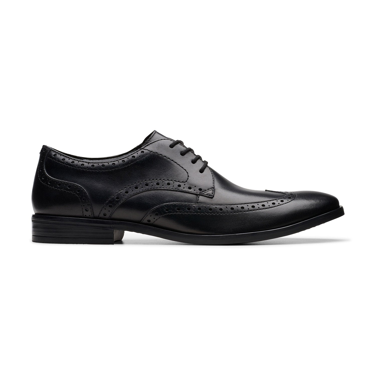 Clarks Men Brandon Limit Black Shoes
