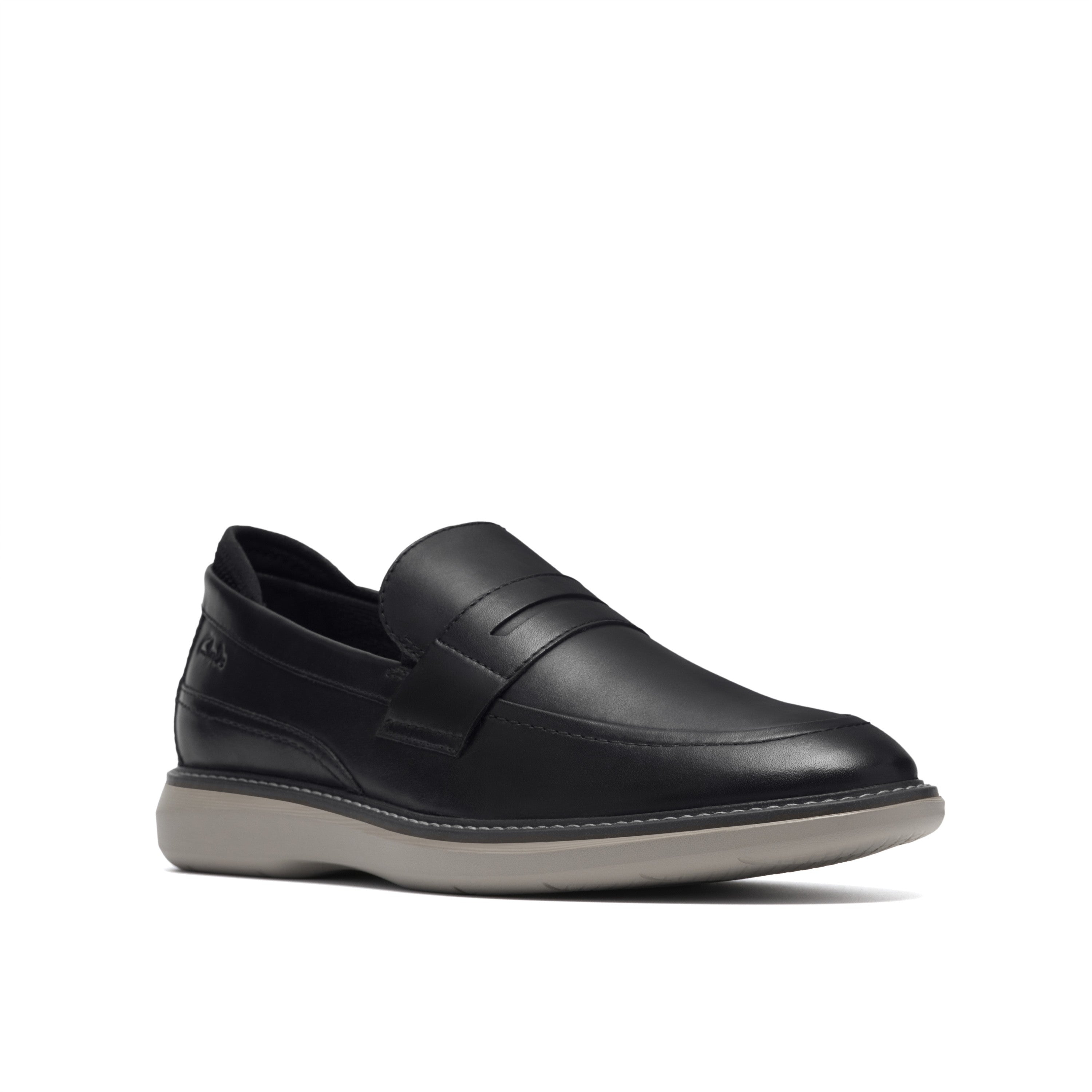 Clarks Men Black Brantin Loafer Shoes