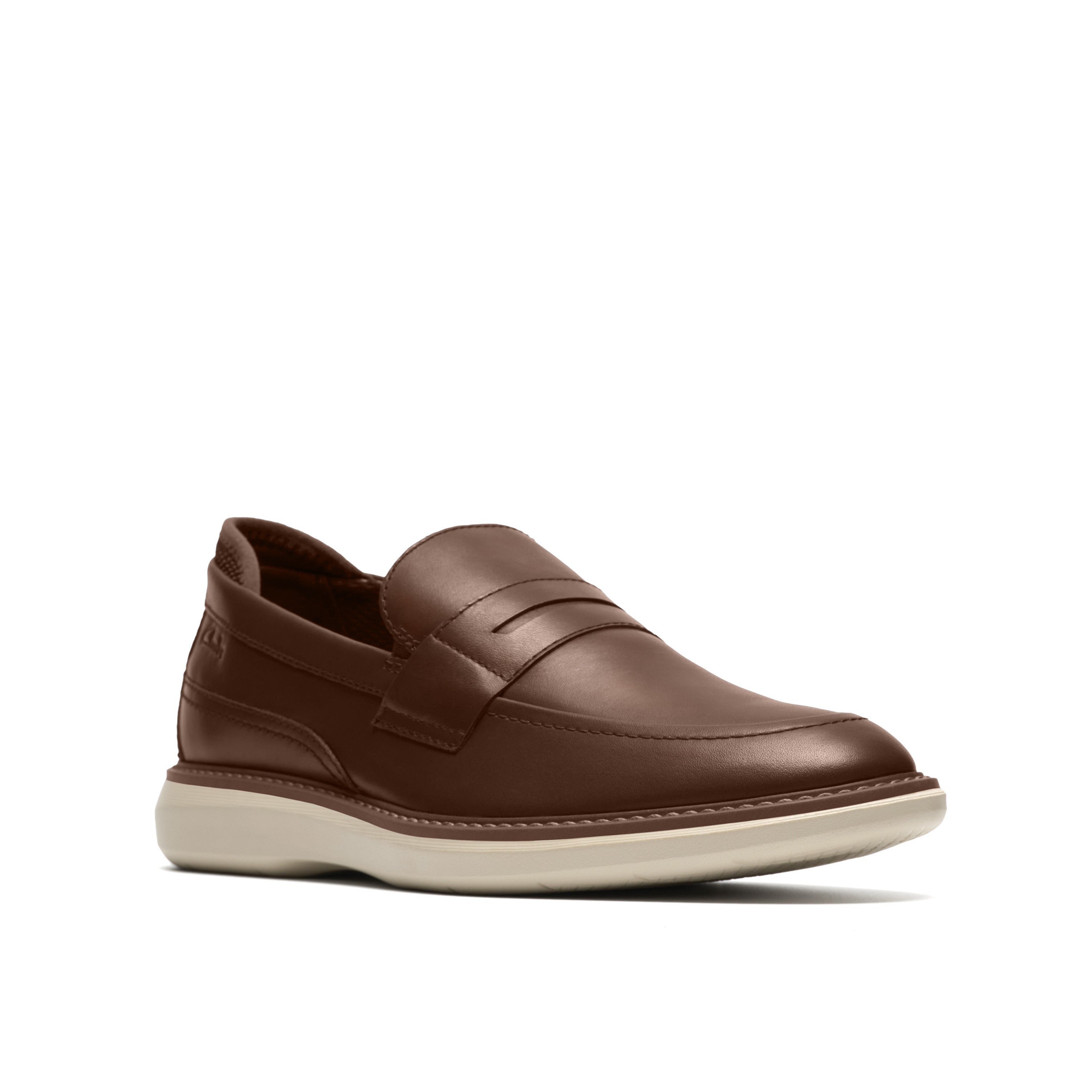 Clarks Men Tan Brantin Loafer Shoes