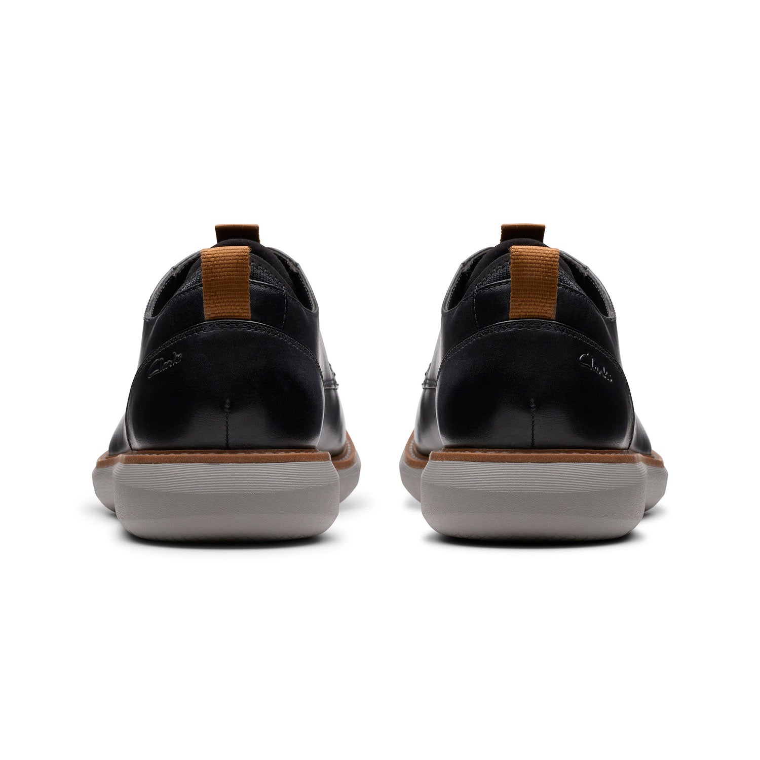 Clarks Men Brantin Plain Black Shoes