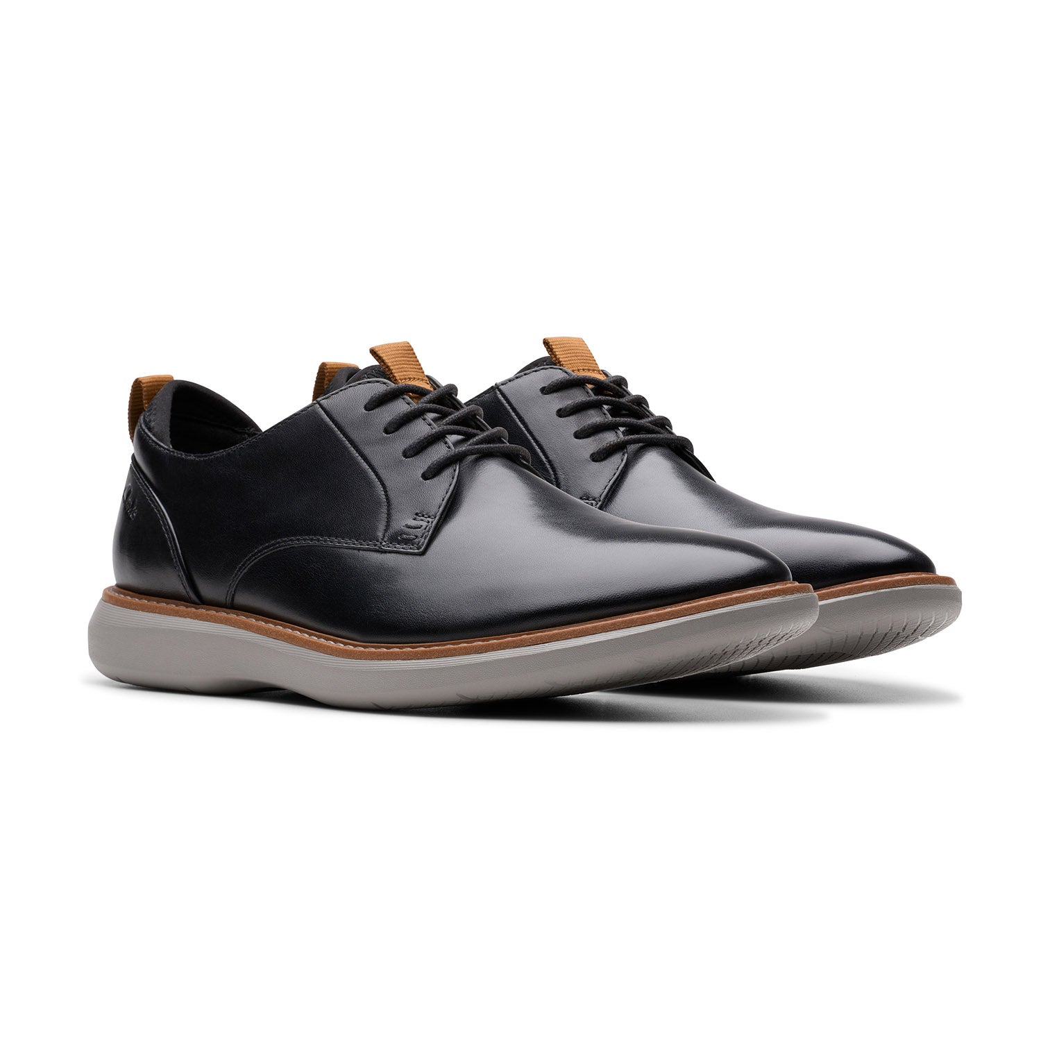 Clarks Men Brantin Plain Black Shoes