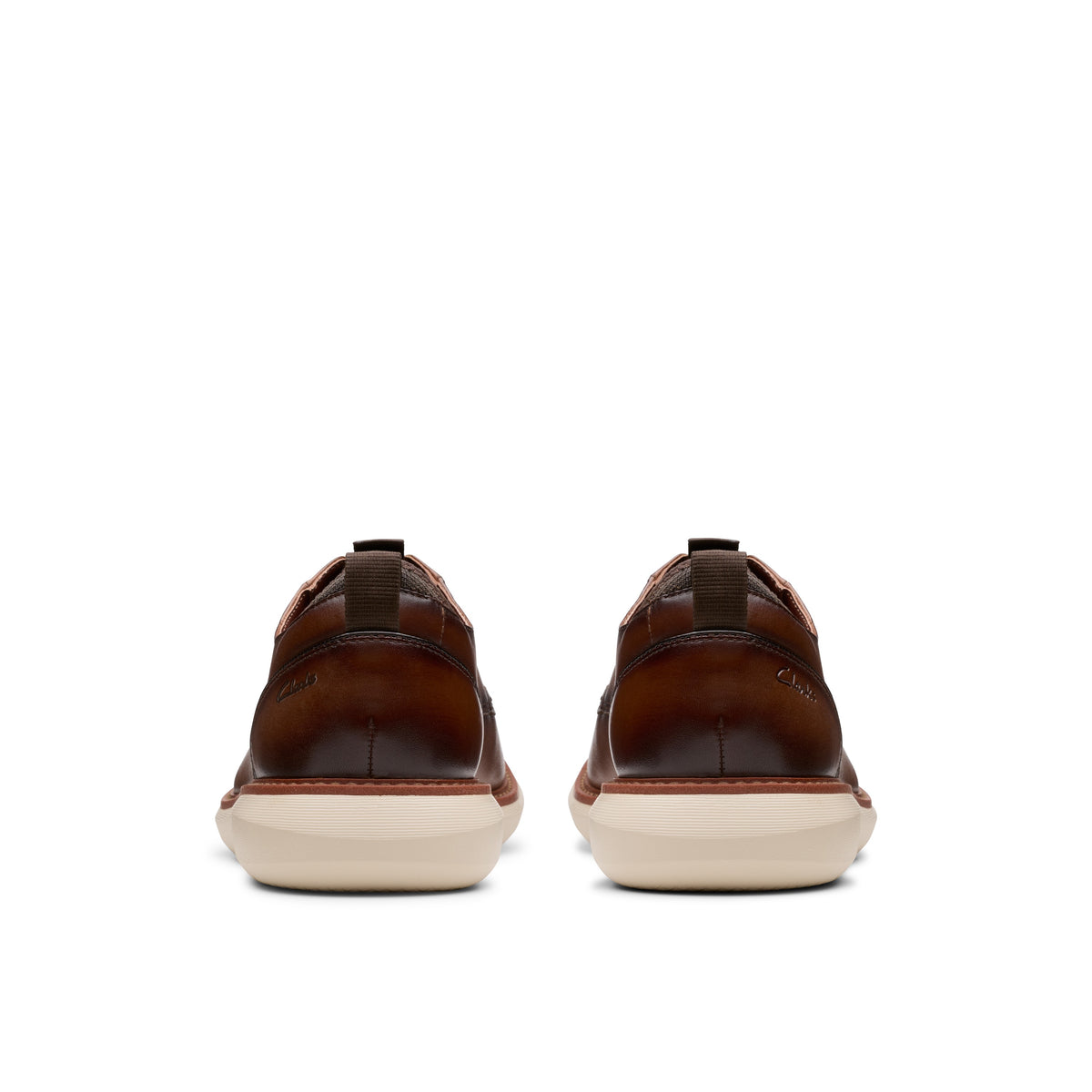 Clarks Men Tan Brantin Plain Shoes