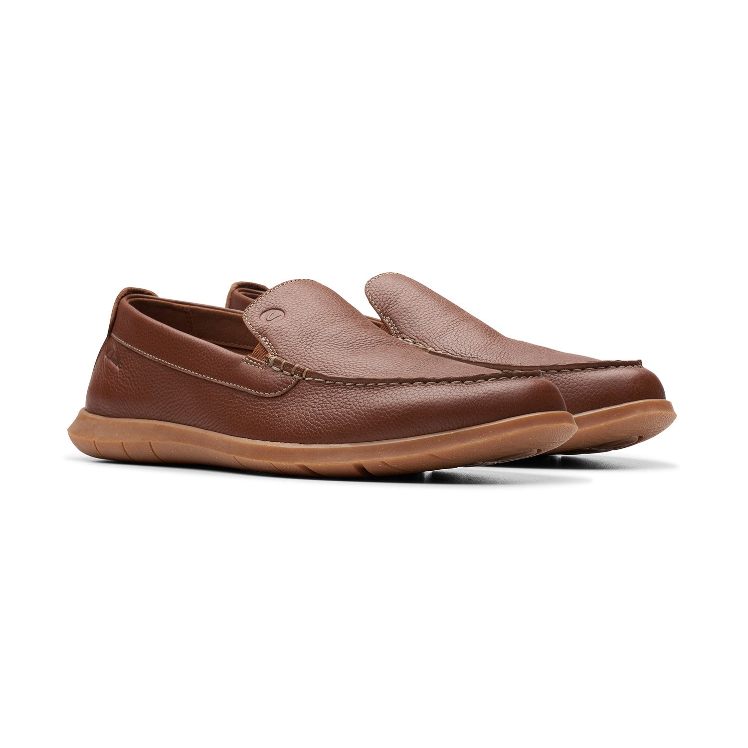 Clarks Men Flexway Step L Brown Shoes