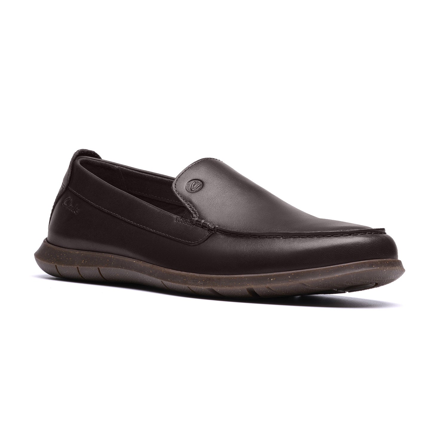 Clarks Men Flexway Step Brown Shoes