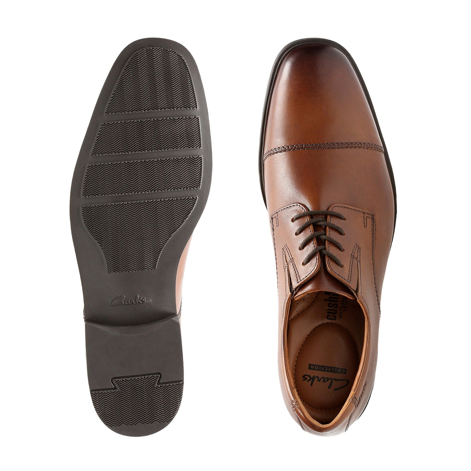 Clarks Men Tilden Cap Tan Shoes