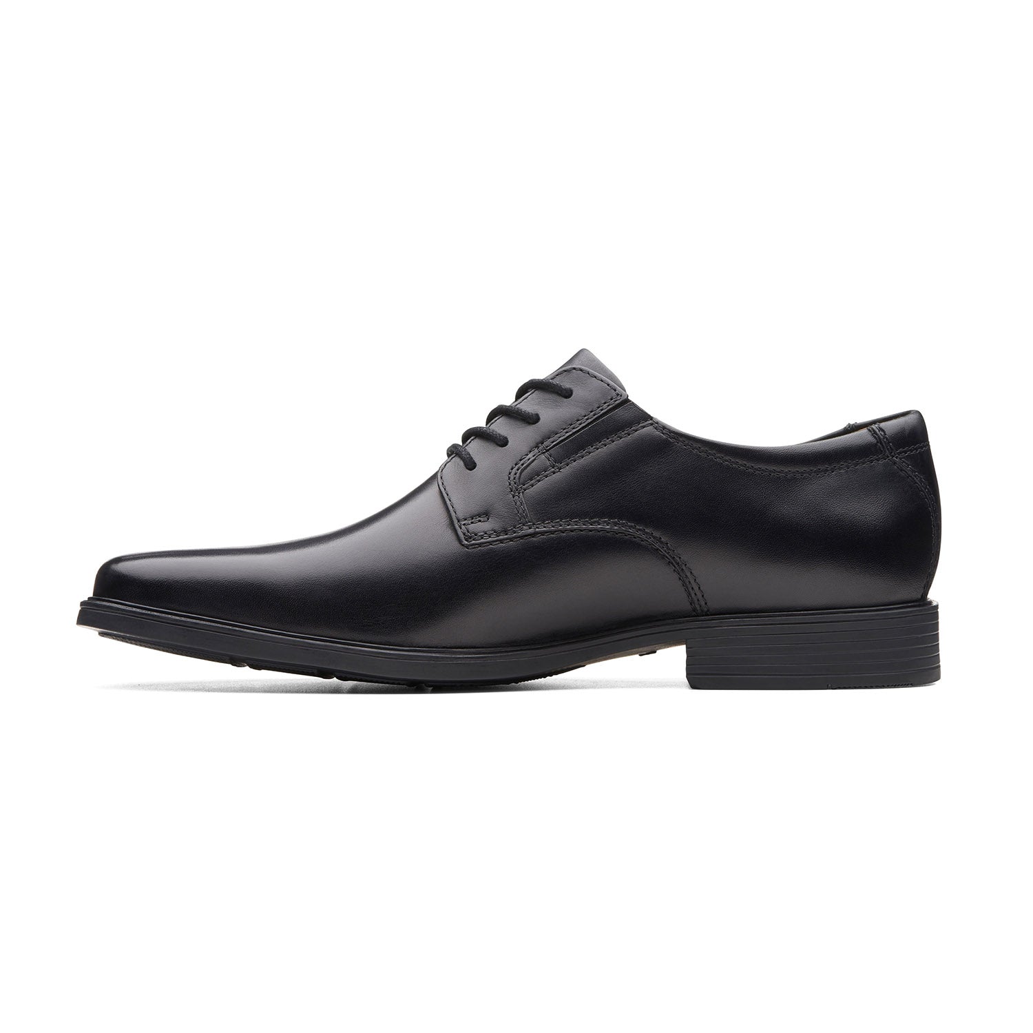 Clarks Men Tilden Plain Black Shoes