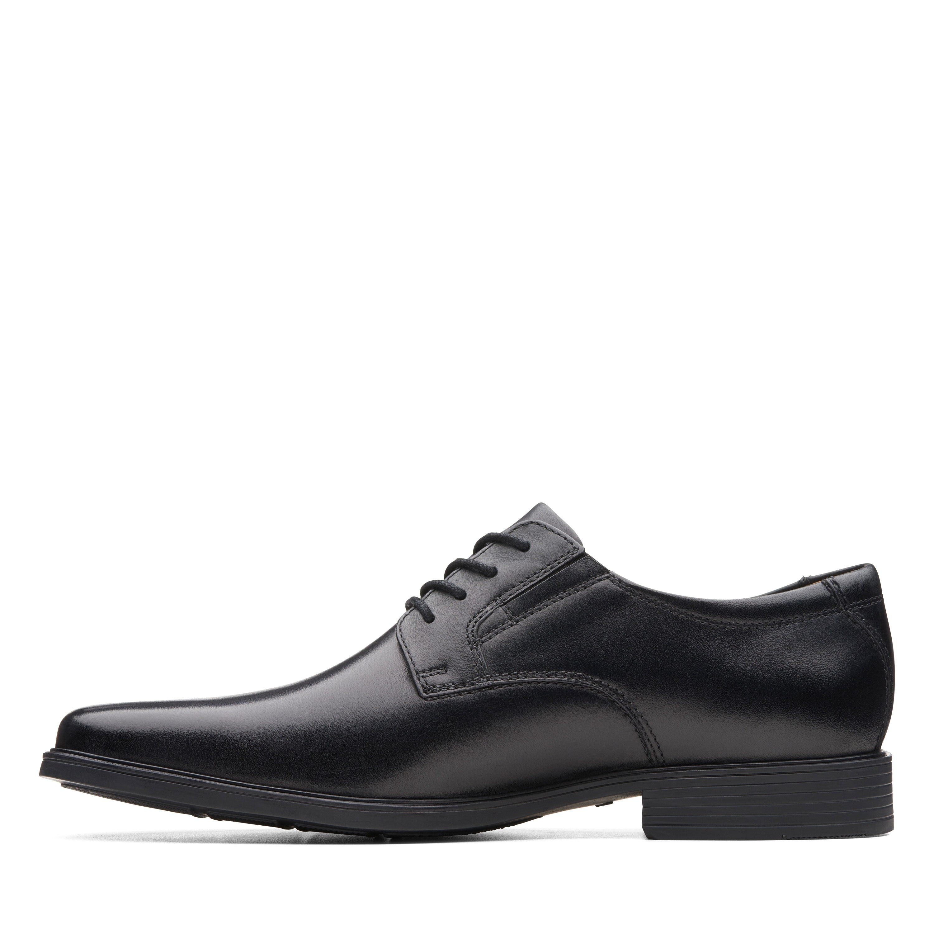 Clarks Men Black Tilden Plain Shoes