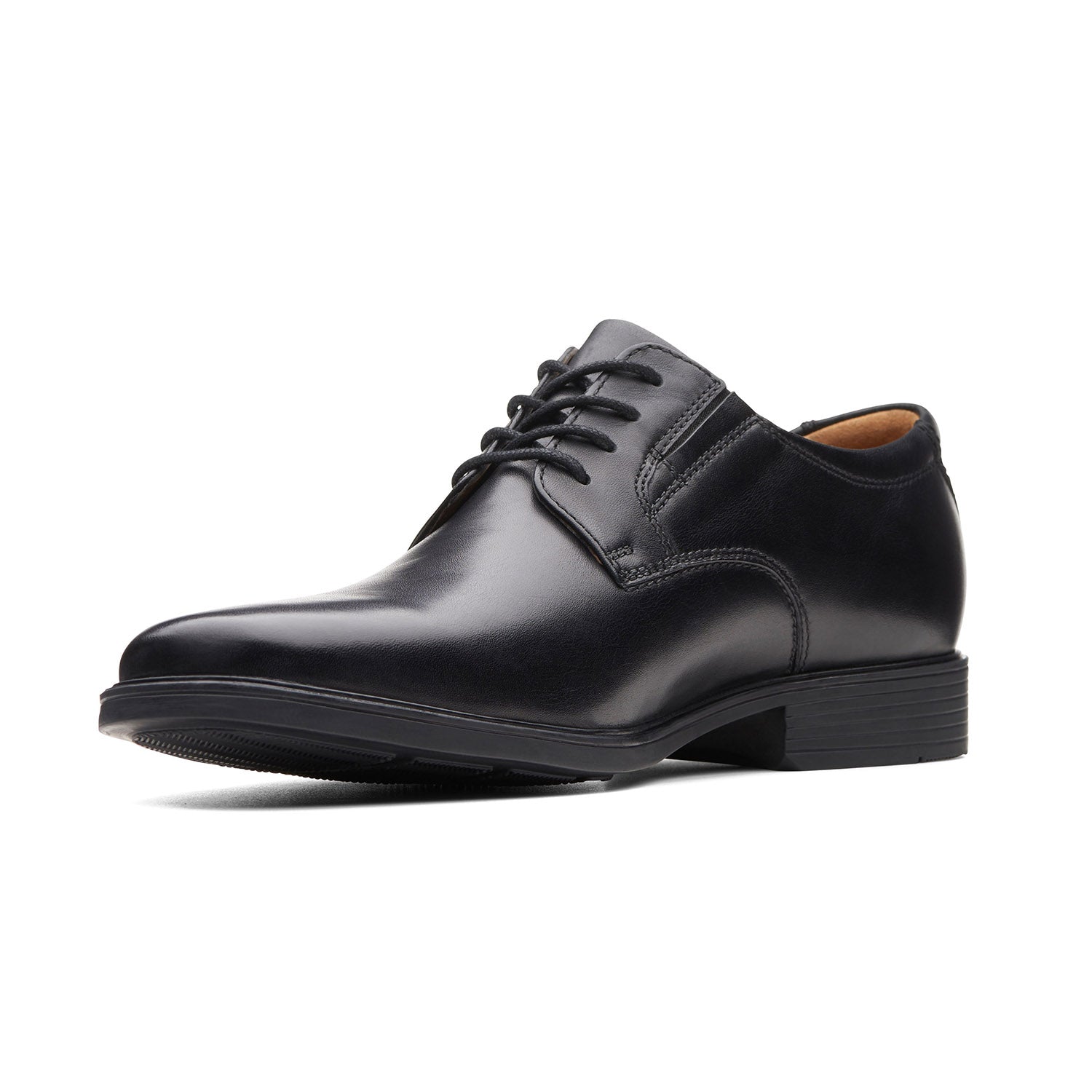 Clarks Men Tilden Plain Black Shoes