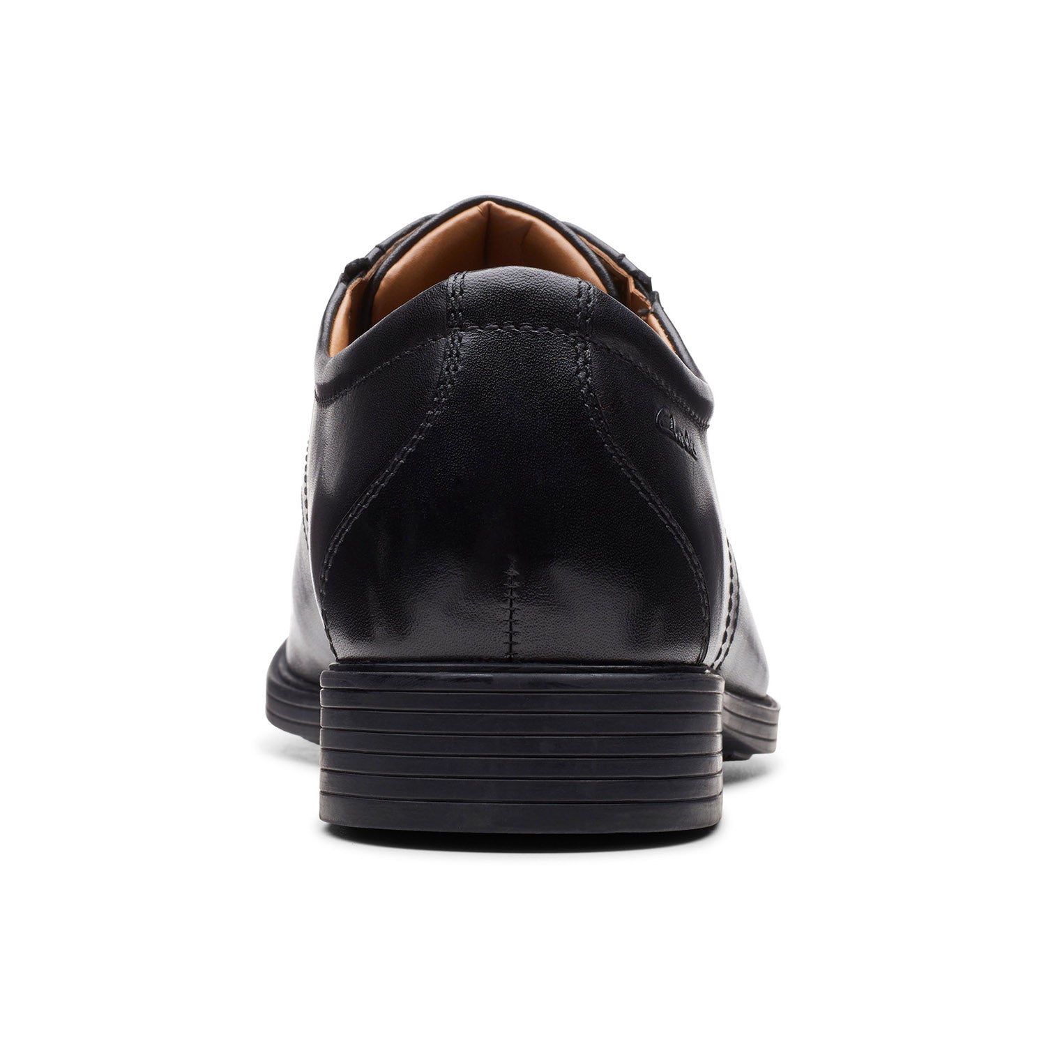 Clarks Men Whiddon Cap Black Shoes