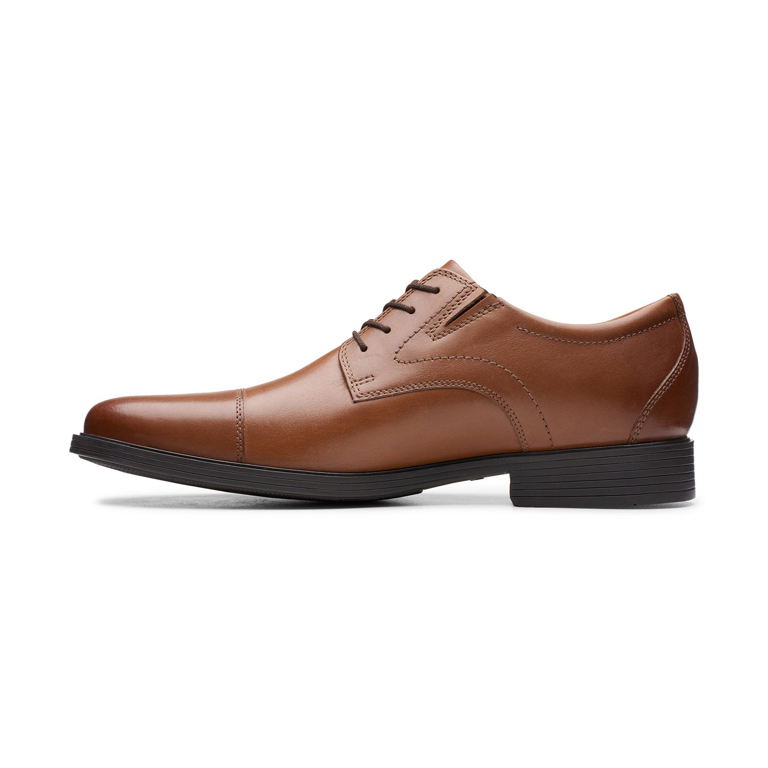 Clarks Men Whiddon Cap Tan Shoes
