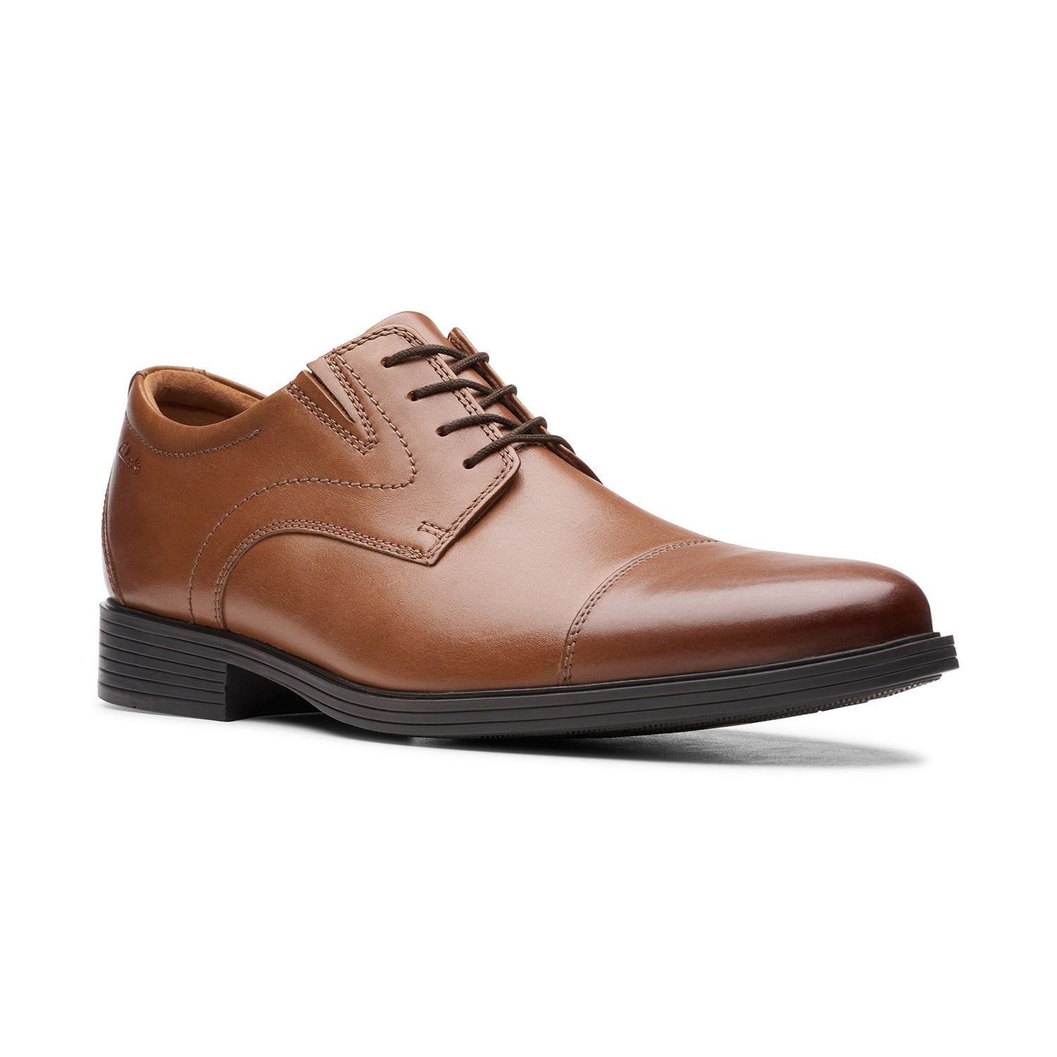Clarks Men Whiddon Cap Tan Shoes