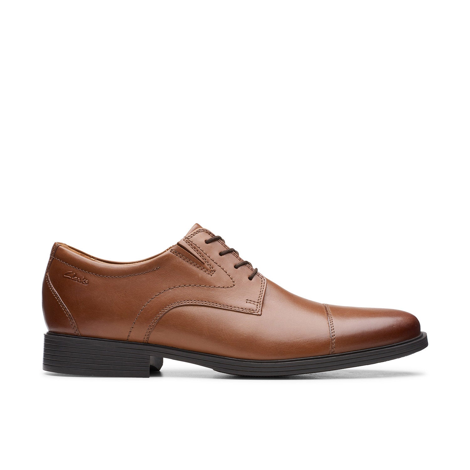 Clarks Men Whiddon Cap Tan Shoes
