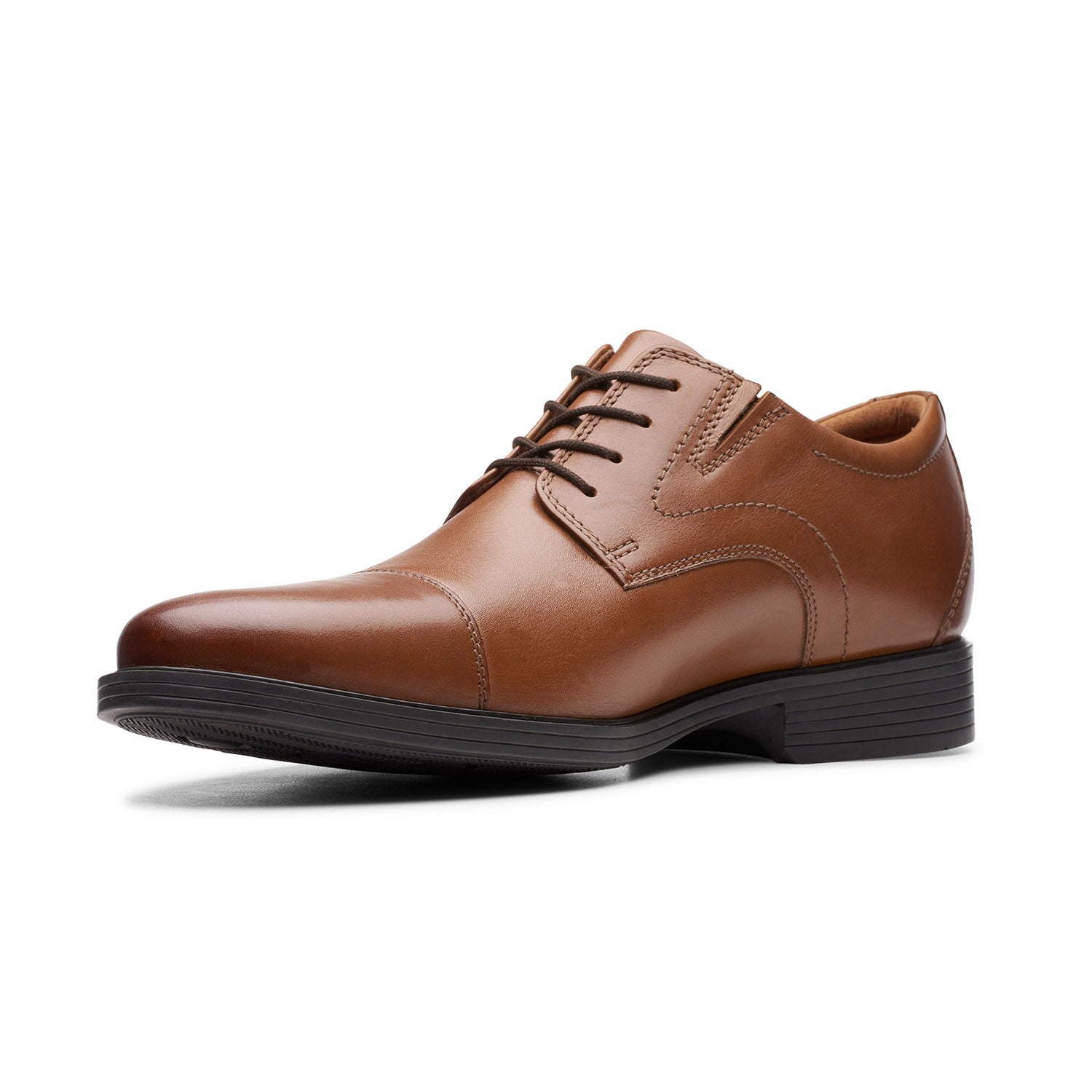 Clarks Men Whiddon Cap Tan Shoes