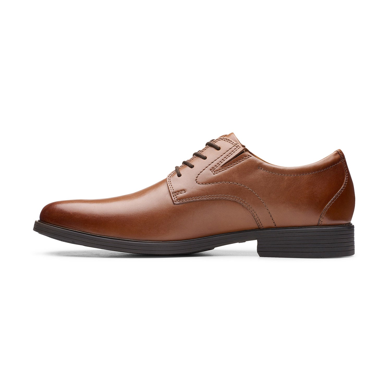 Clarks Men Tan Whiddon Plain Shoes