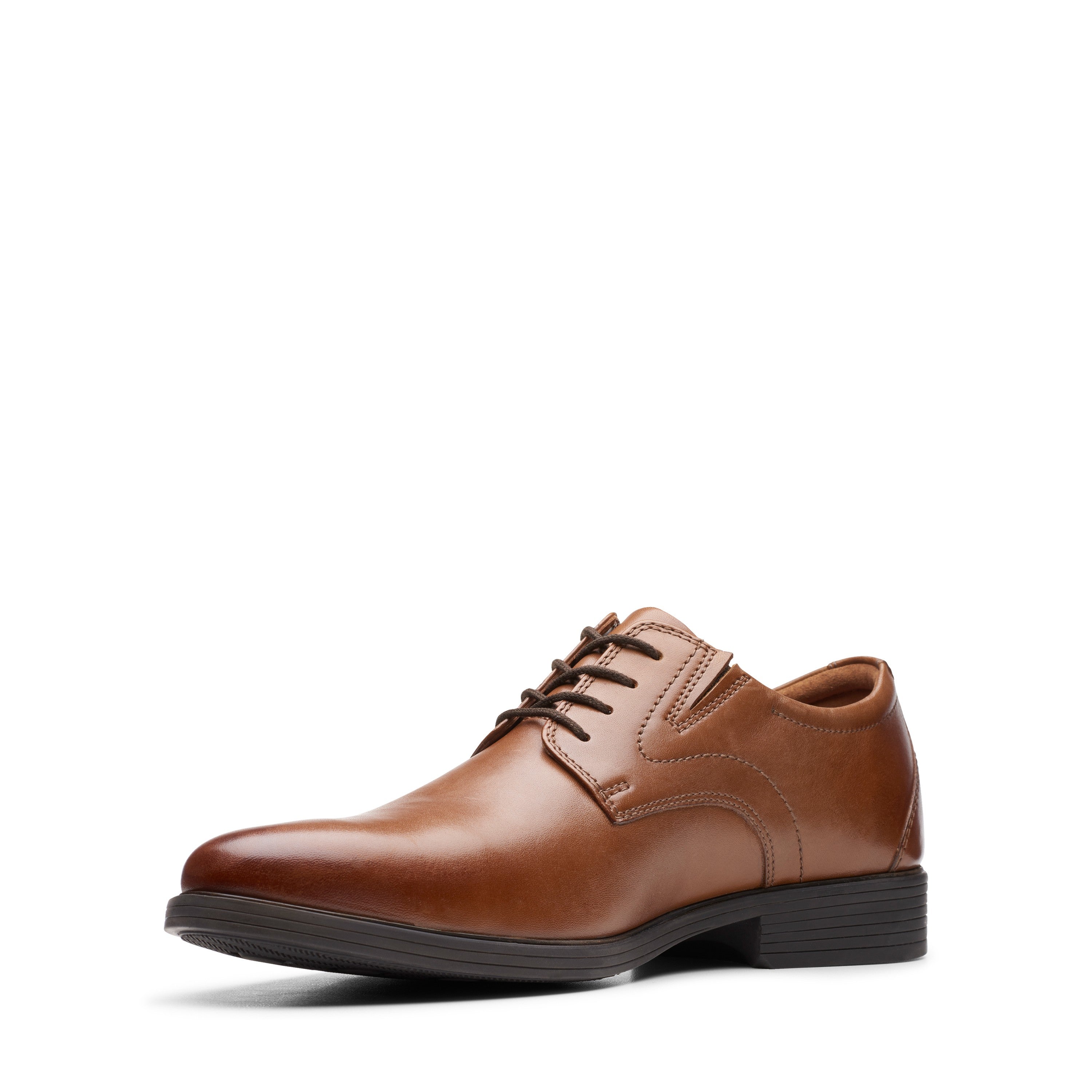 Clarks Men Tan Whiddon Plain Shoes