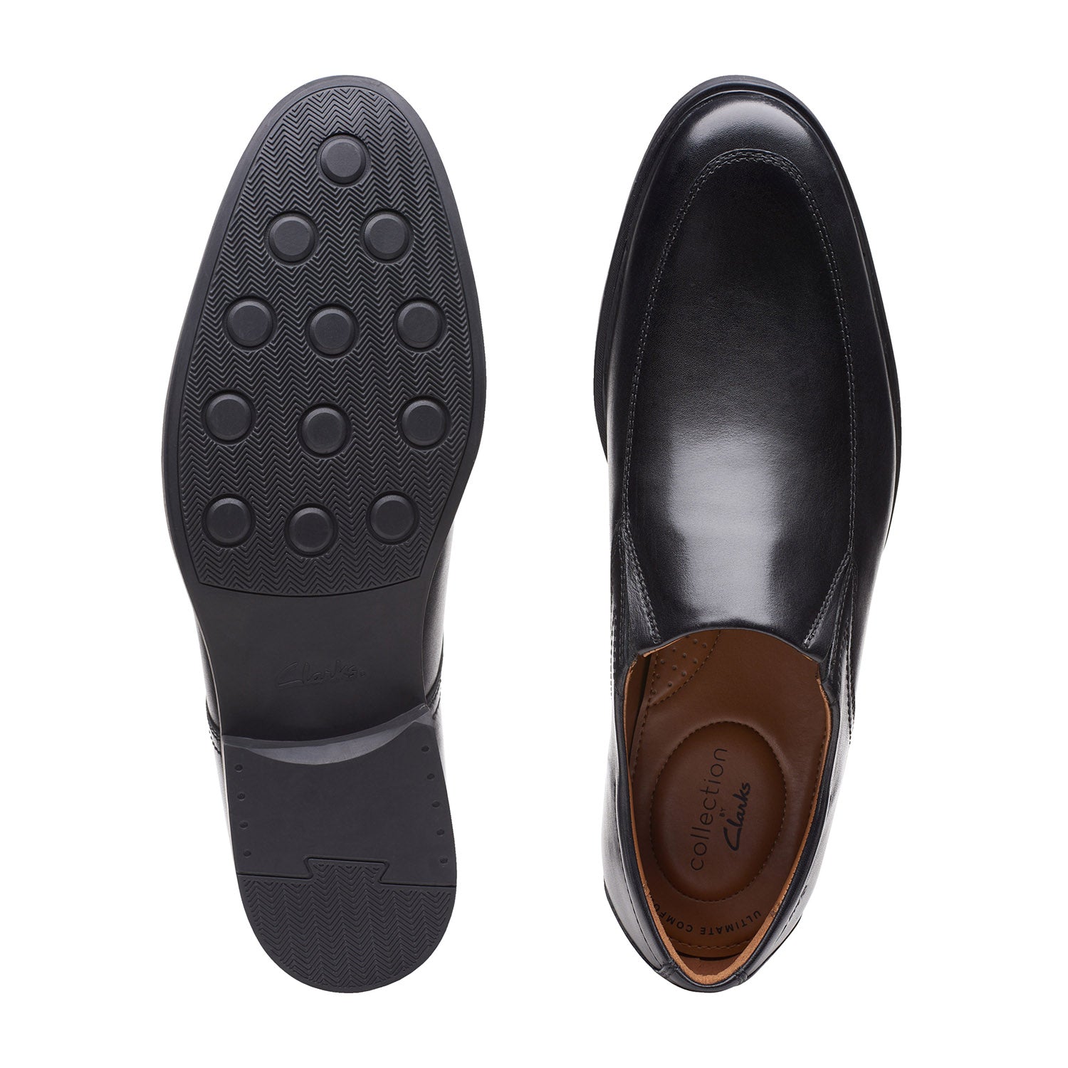 Clarks Men Black Whiddon Step Shoes