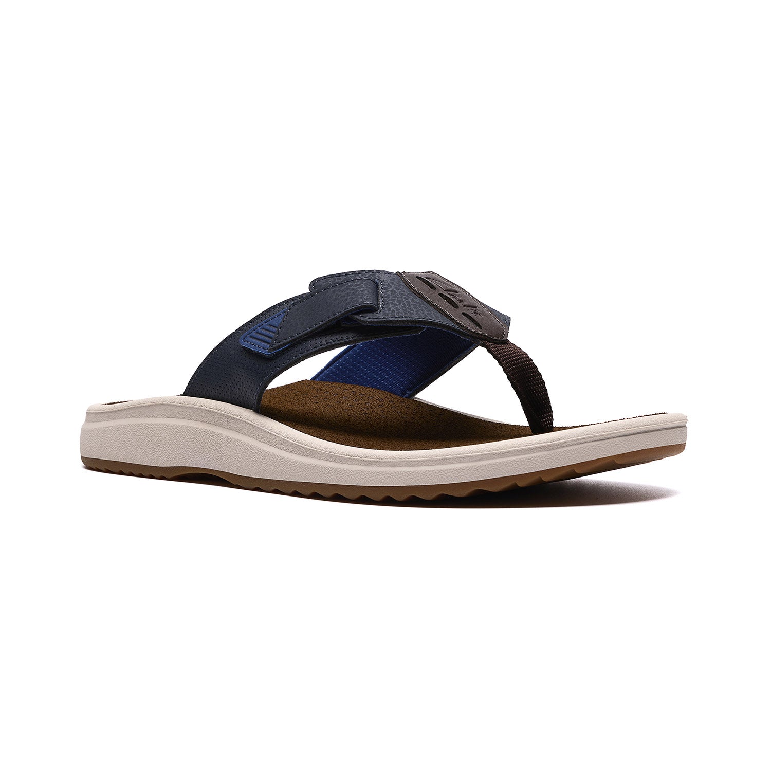 Clarks Men Brinkley Blue-Navy Sandals