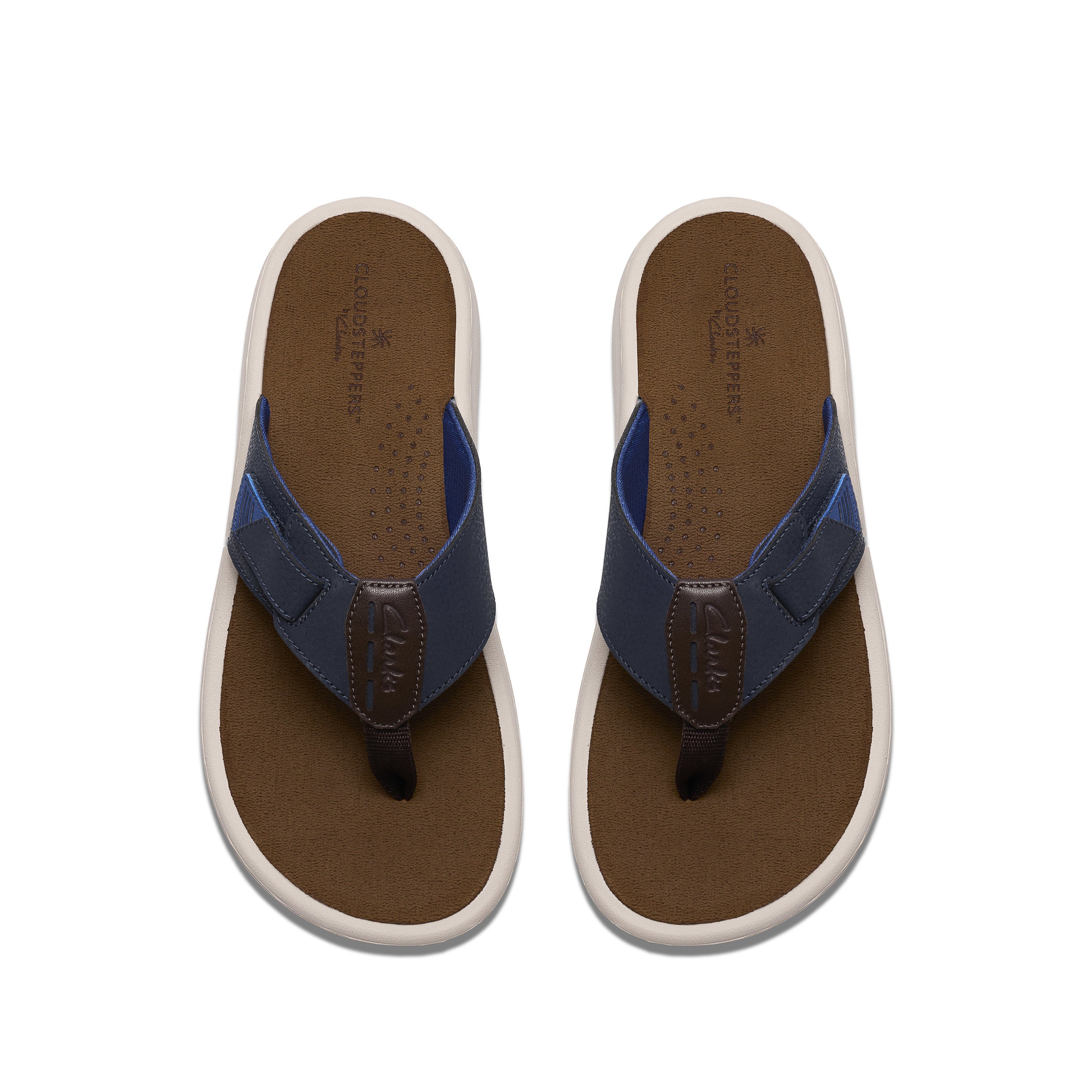 Clarks Men Blue-Navy M Brinkley Sandals