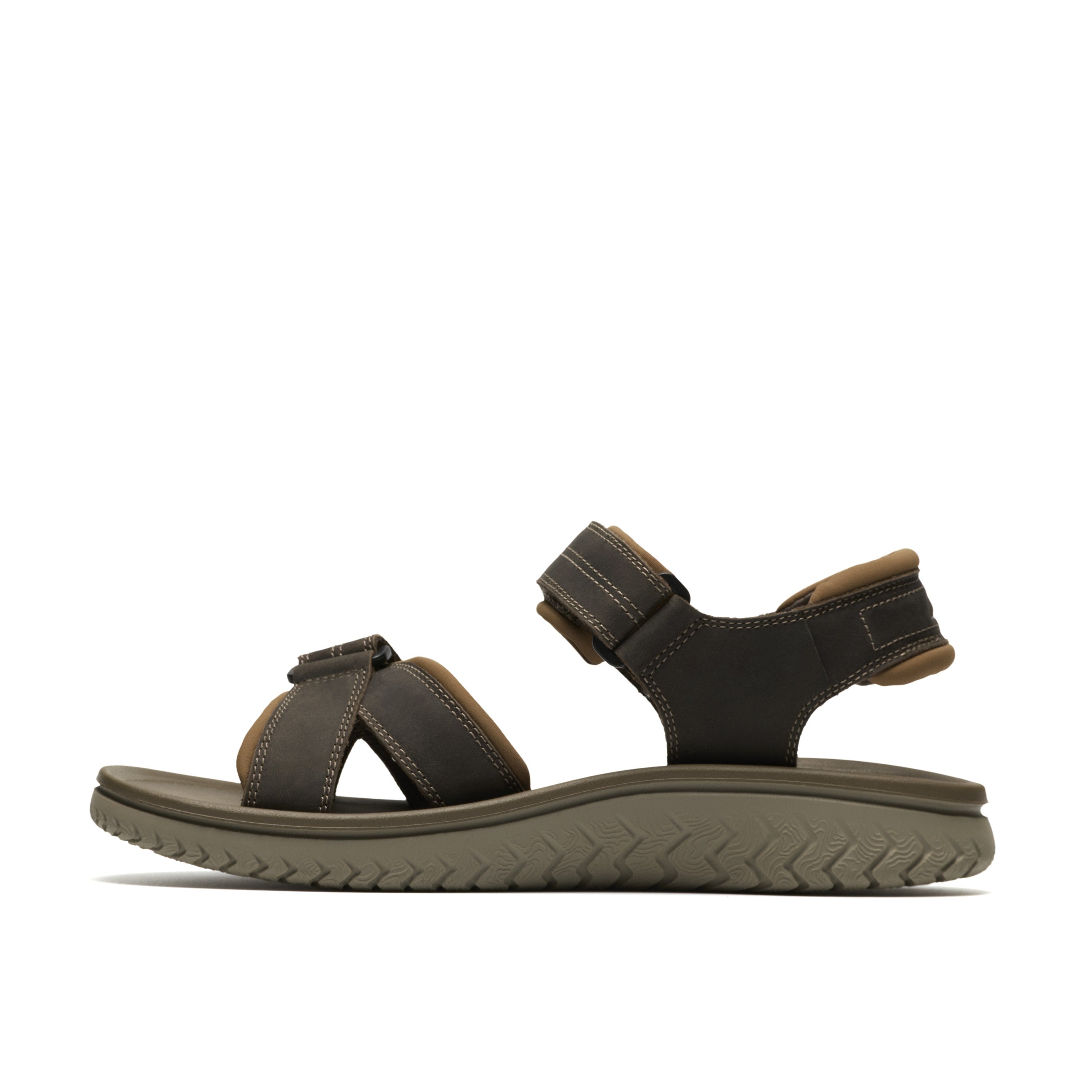 Clarks Men Beigemulti Wesley Shore Sandals