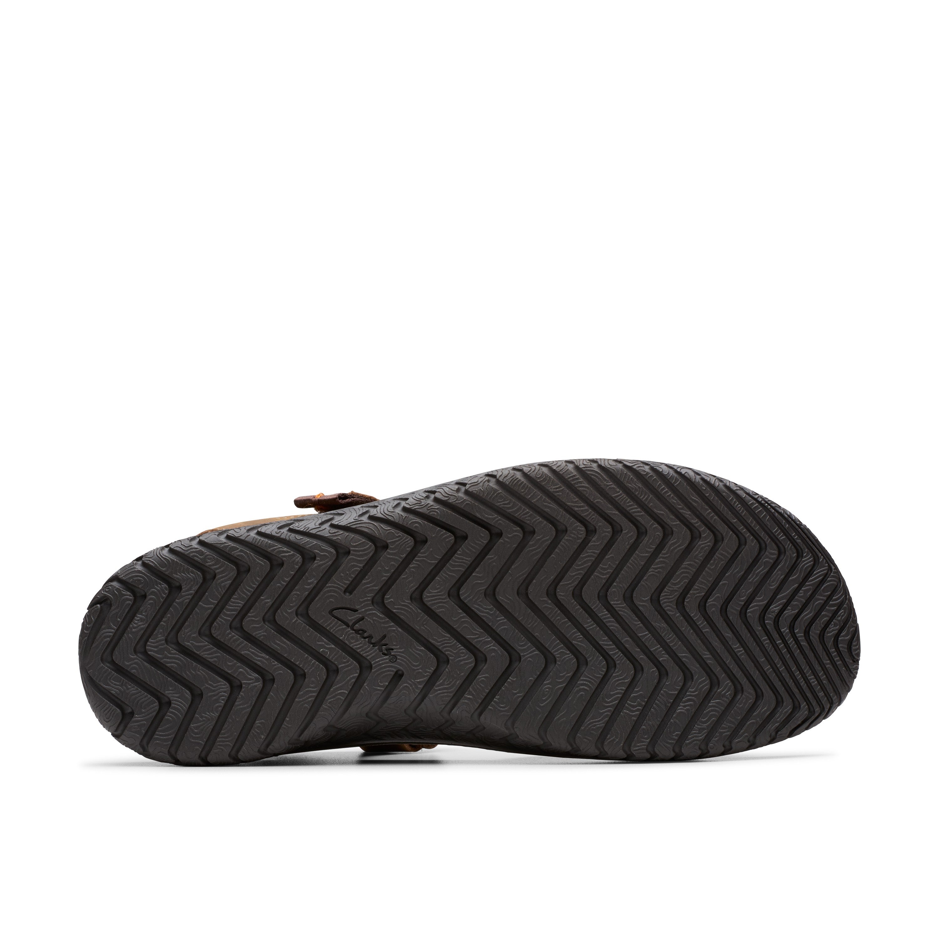 Clarks Men Brown-Beige Wesley Shore Sandals
