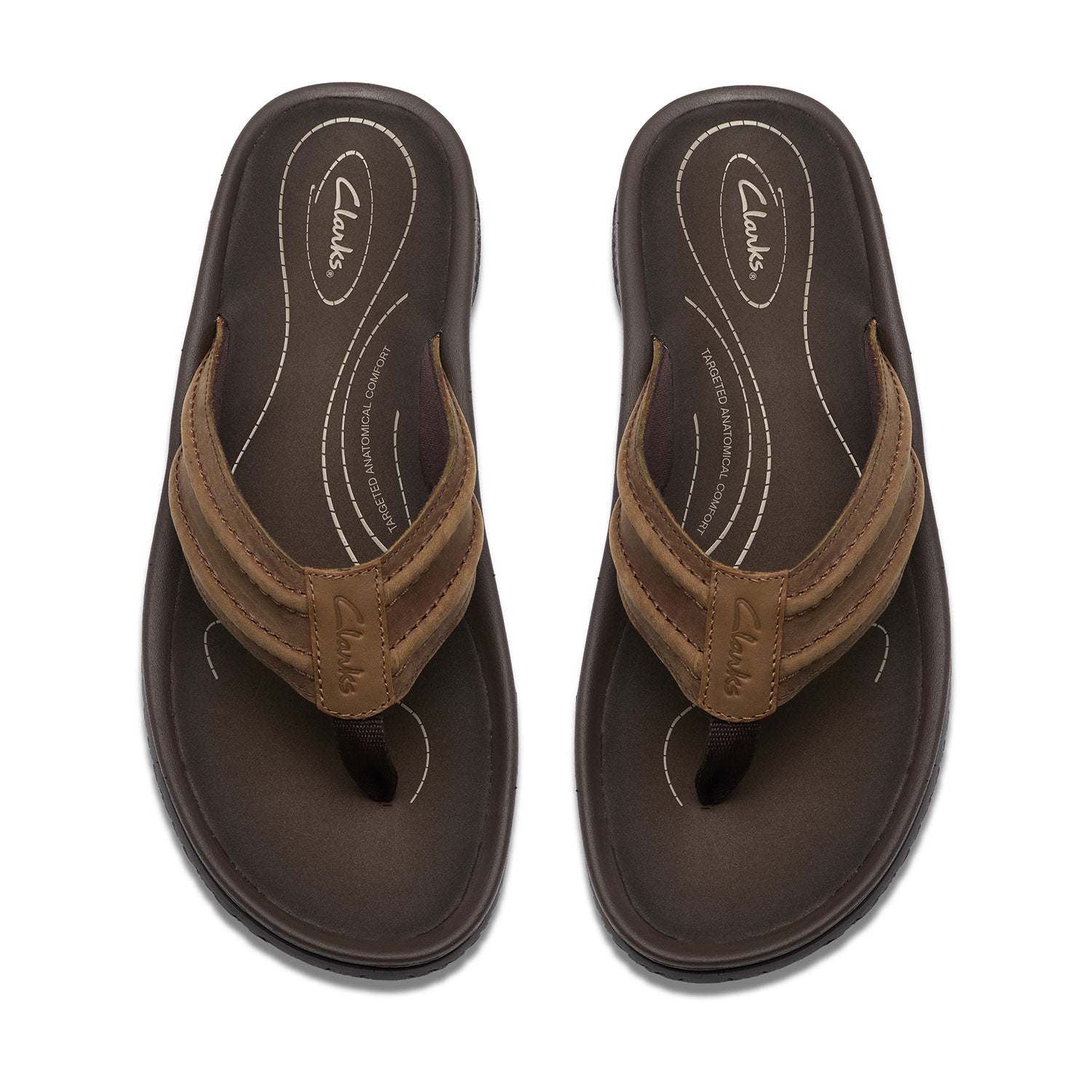 Clarks Men Wesley Surf Beigemulti Sandals