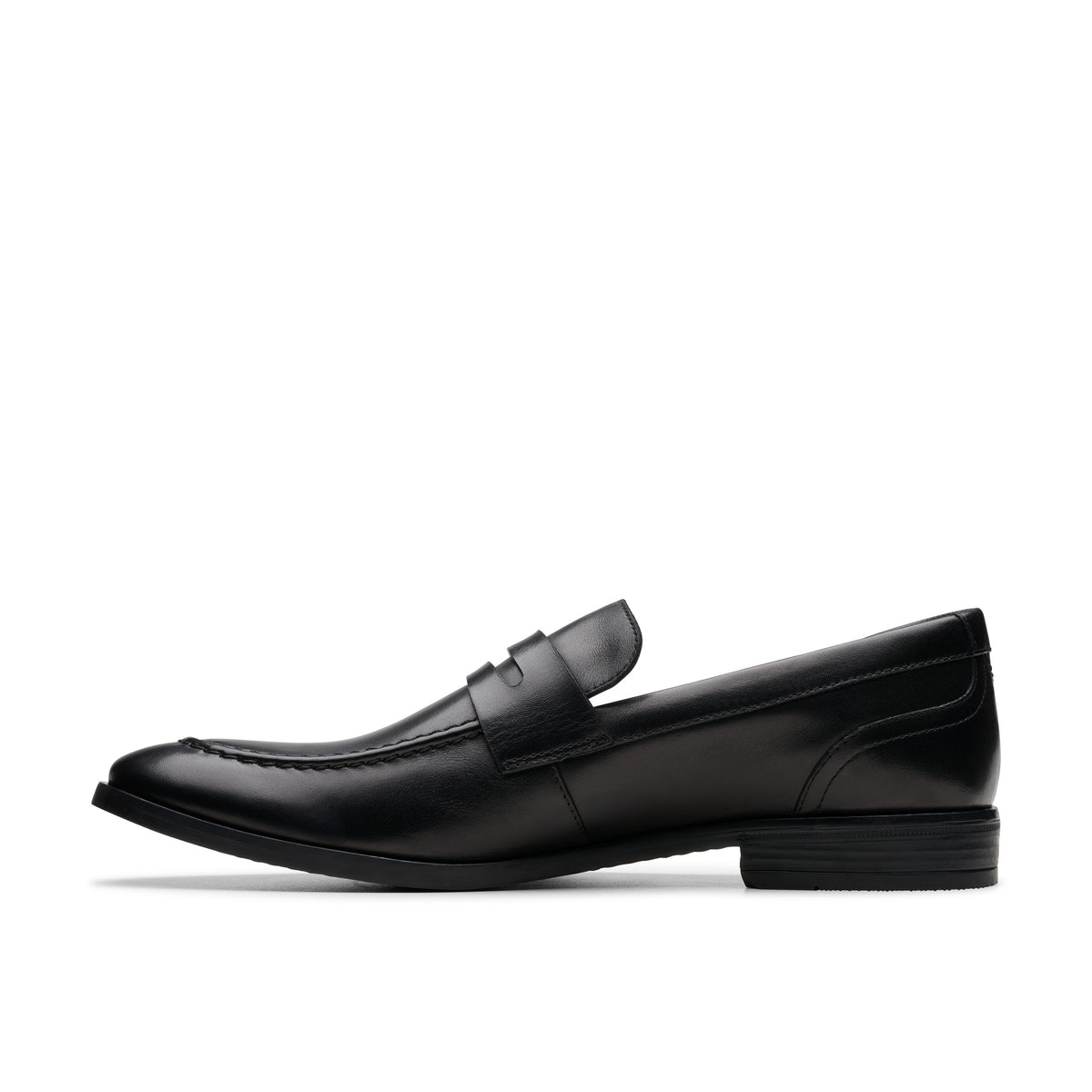 Clarks Men Black Brandon Step Shoes