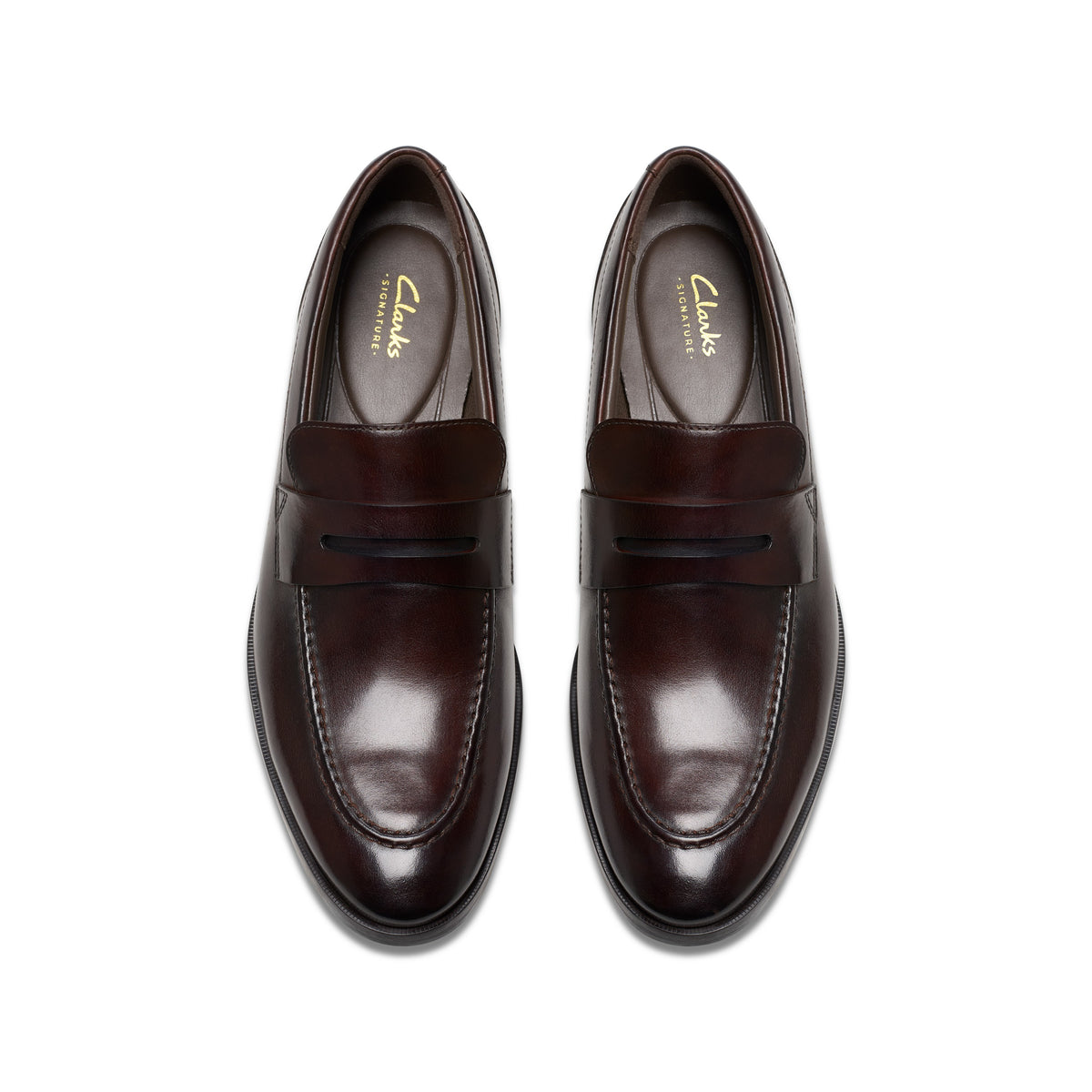 Clarks Men Brown Brandon Step Shoes