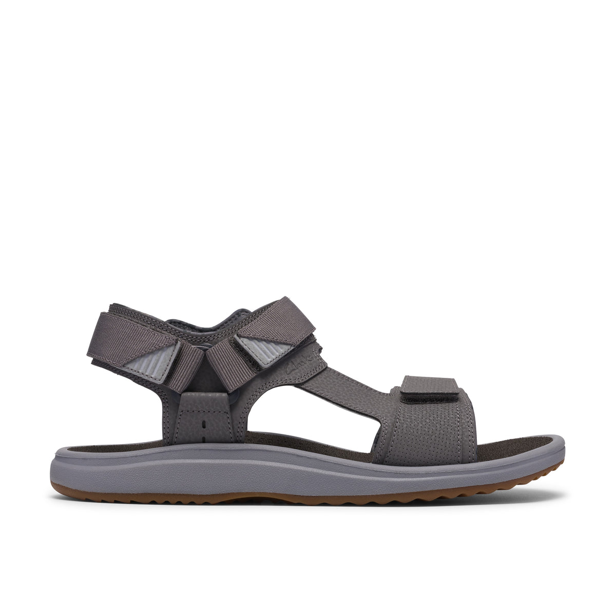 Clarks Men Grey Brinkley Trail Sandals
