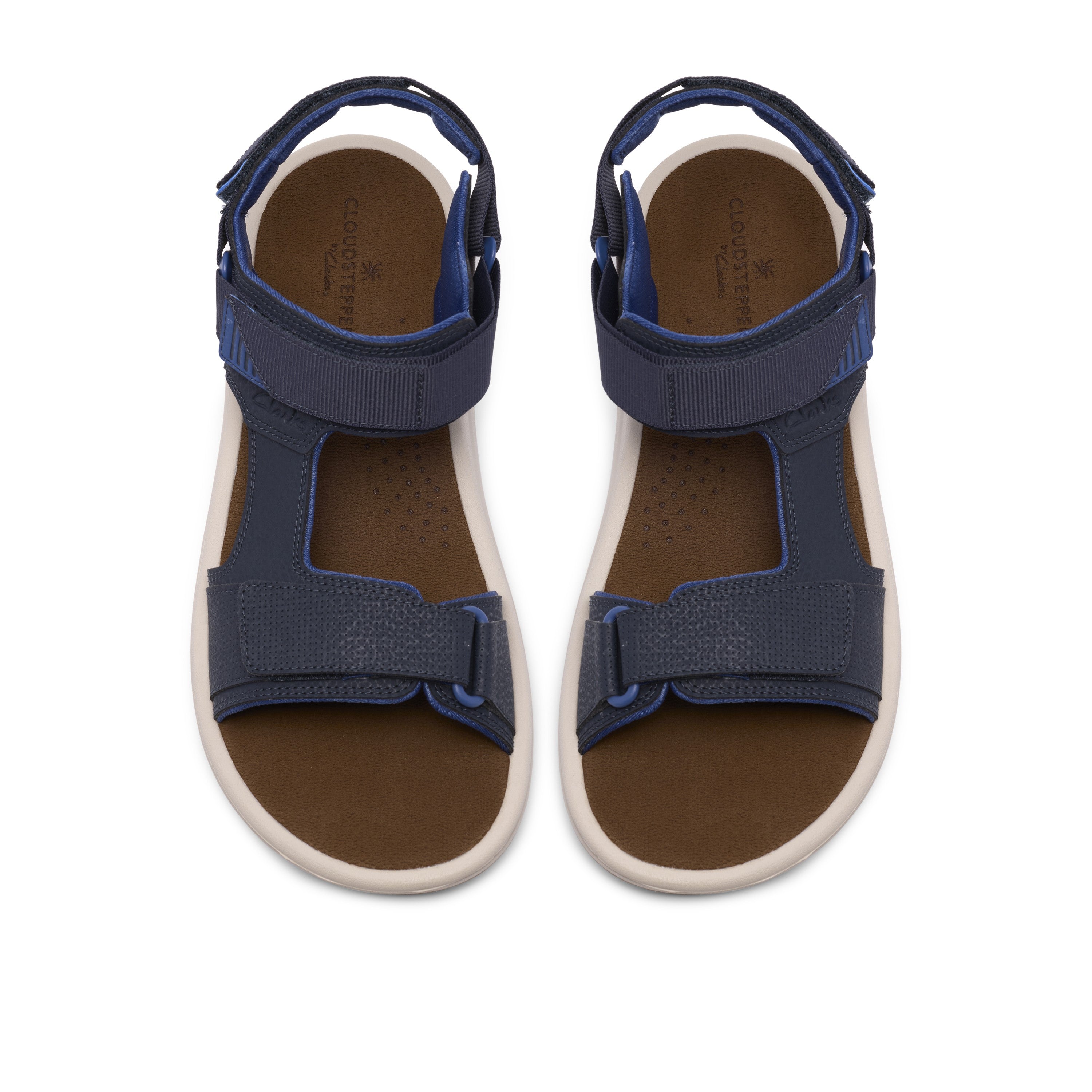 Clarks Men Blue-Navy Brinkley Trail Sandals