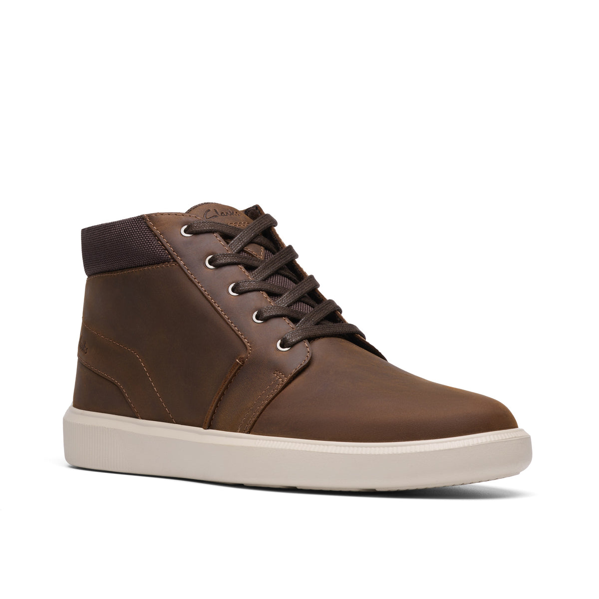 Clarks Men Brown-Beige Brodin Mid Boots