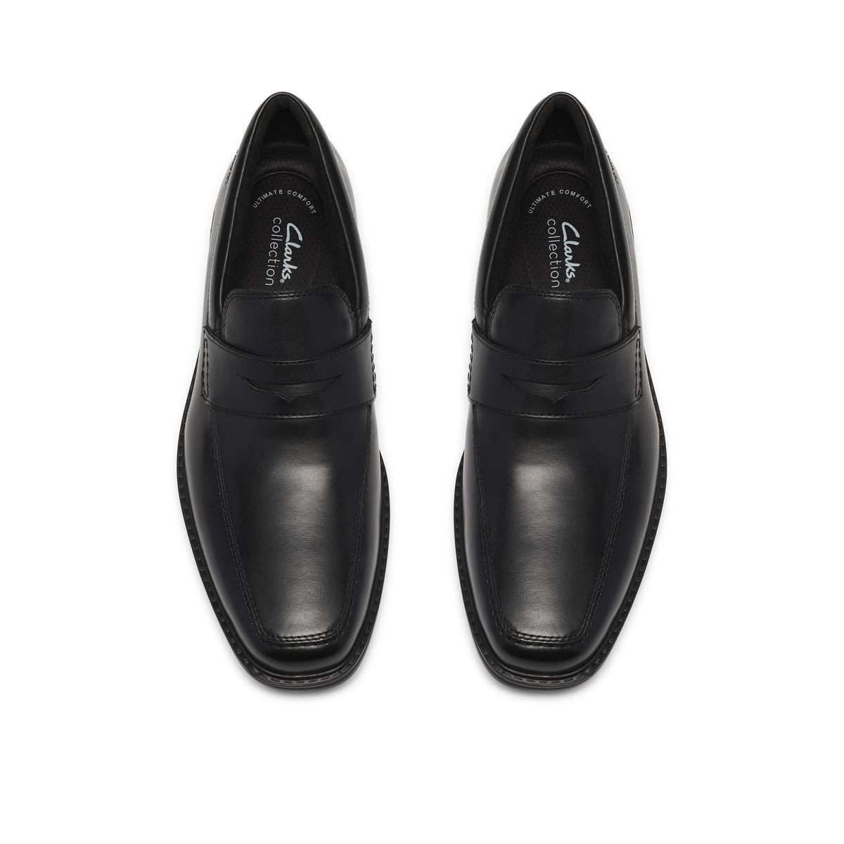 Clarks Men Black Dresslite Slip Shoes