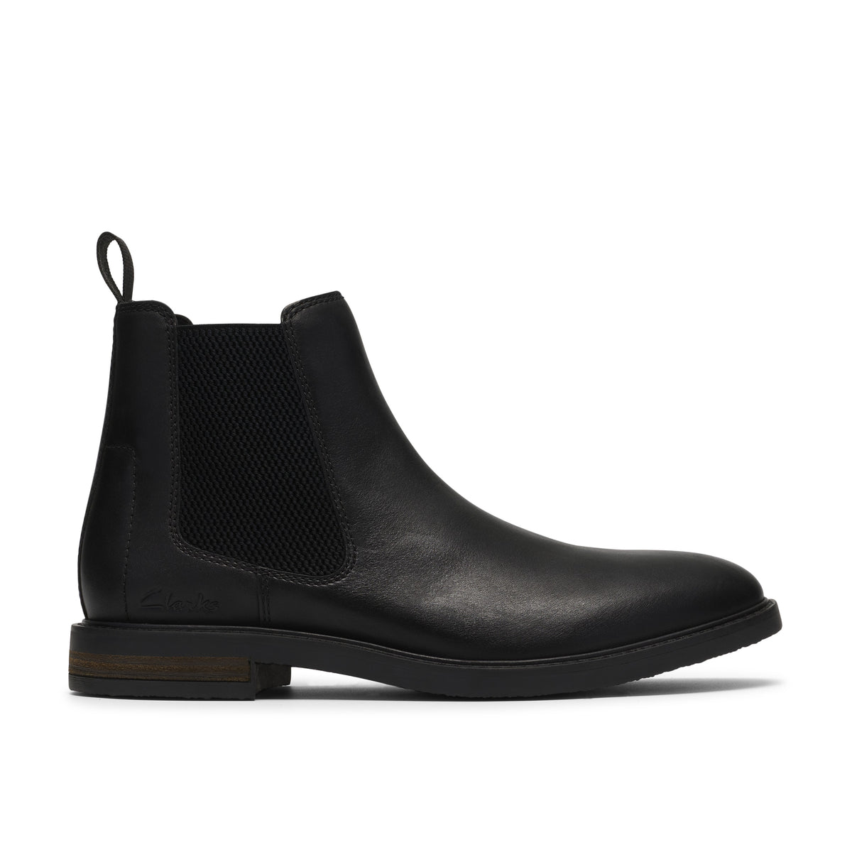 Clarks Men Black Jaxen Easy Boots