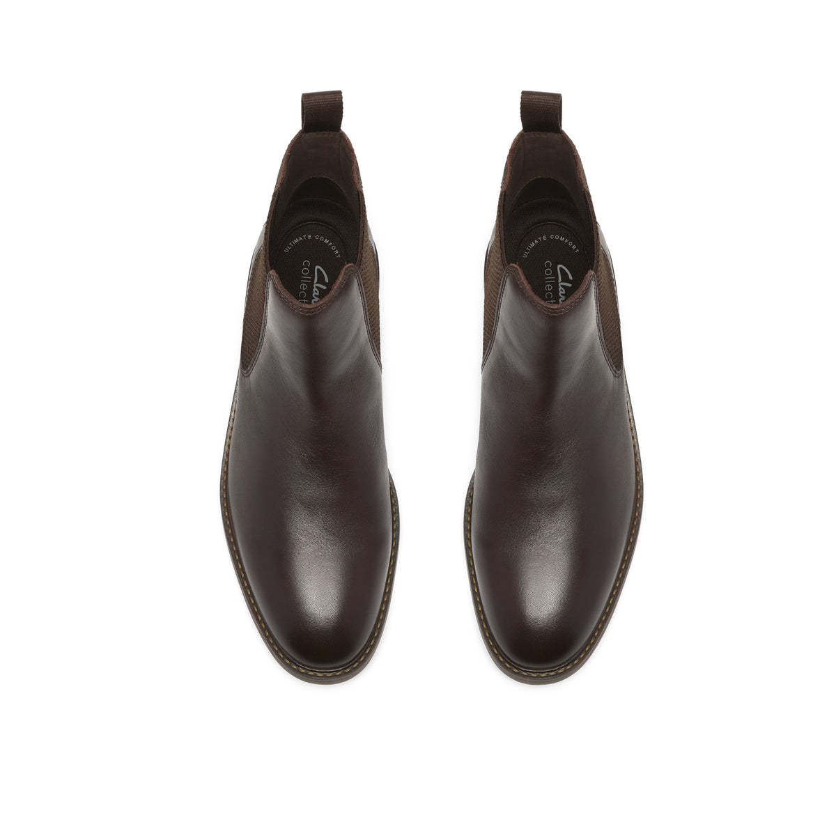 Clarks Men Brown Jaxen Easy Boots