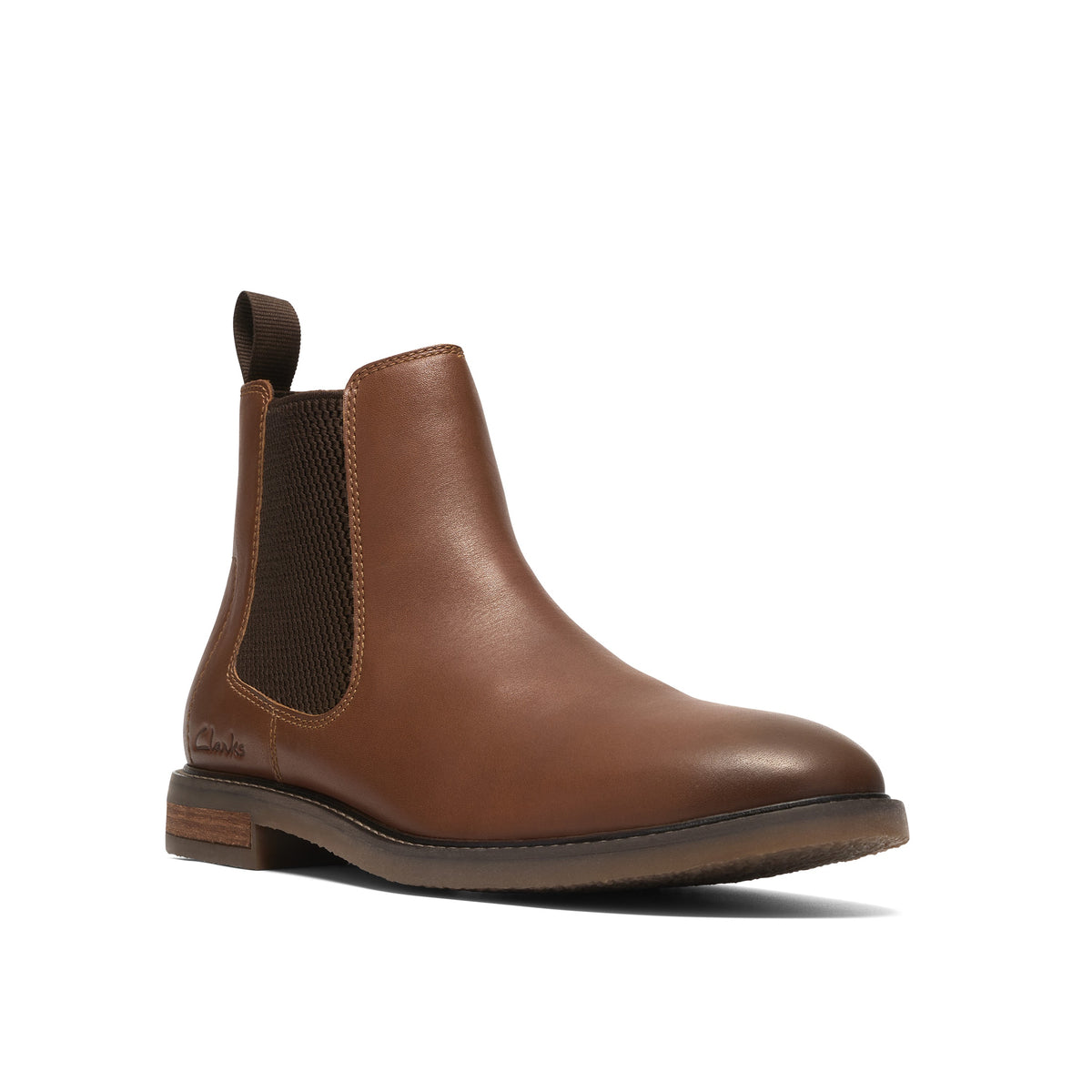 Clarks Men Tan Jaxen Easy Boots