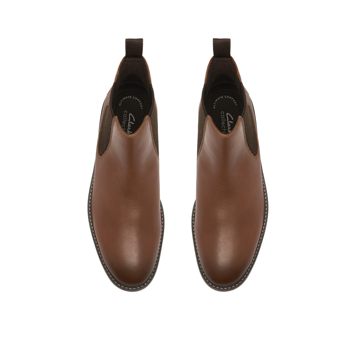 Clarks Men Tan Jaxen Easy Boots