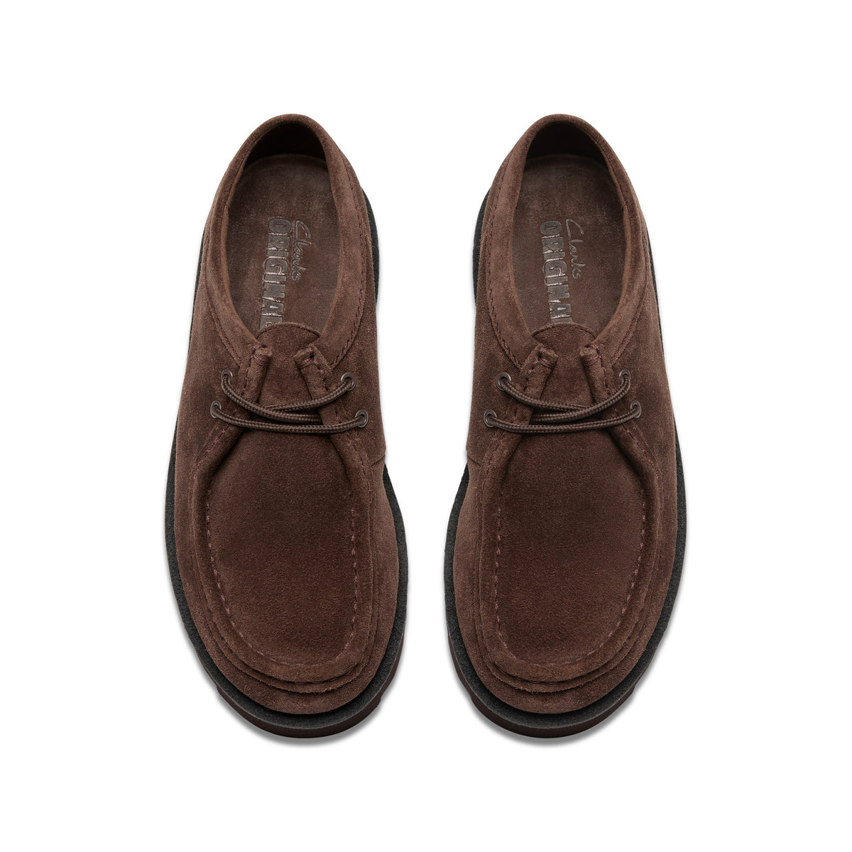 Clarks Men Brownsuede Meare Walla Shoes