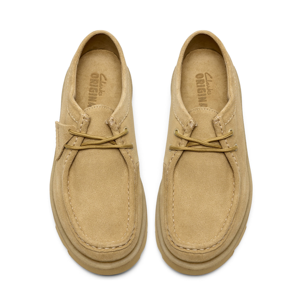 Clarks Men Tan Suede Meare Walla Shoes