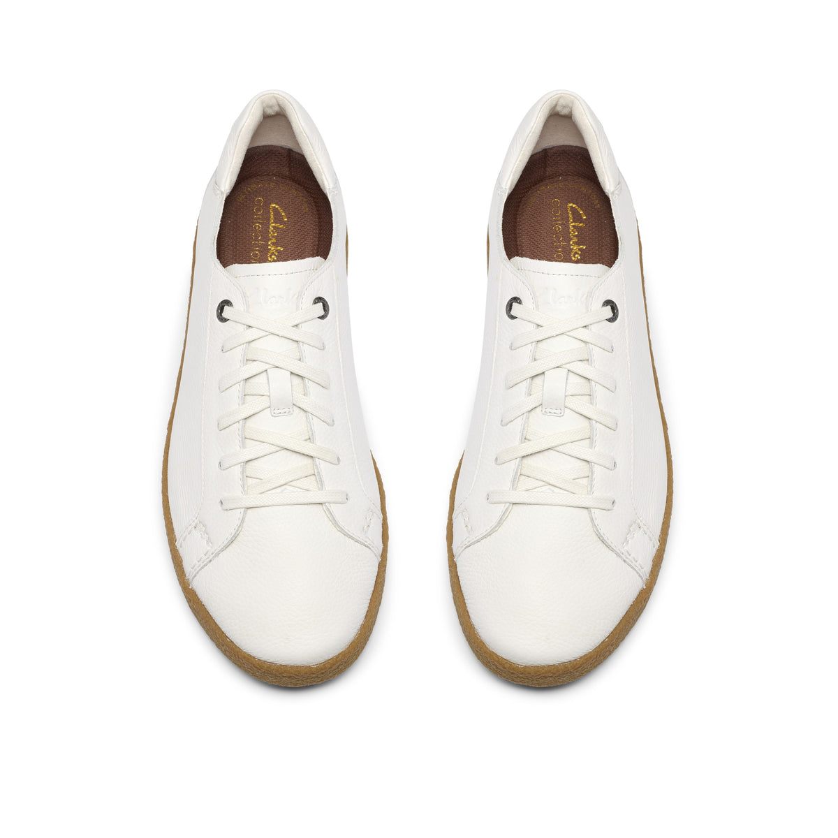 Clarks Men White Smokeford Lace Shoes