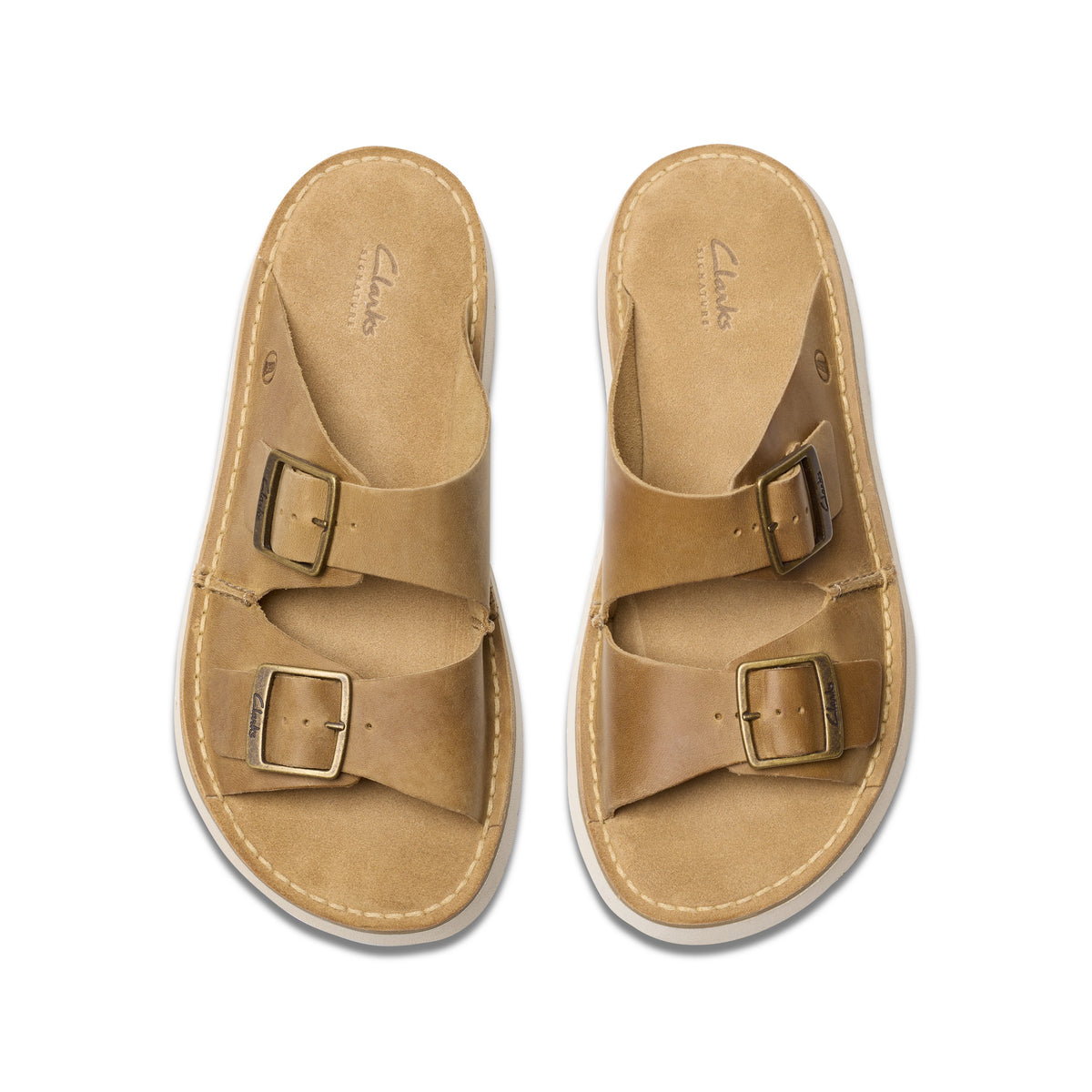Clarks Men Brown Solsbury Strap Sandals