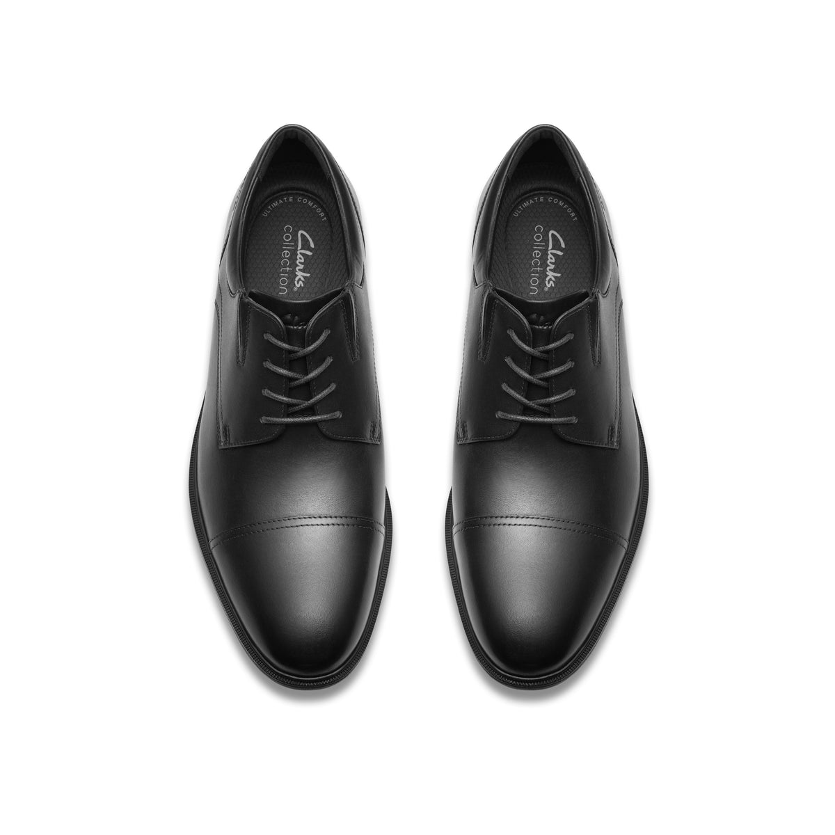 Clarks Men Black Steadwell Cap Shoes