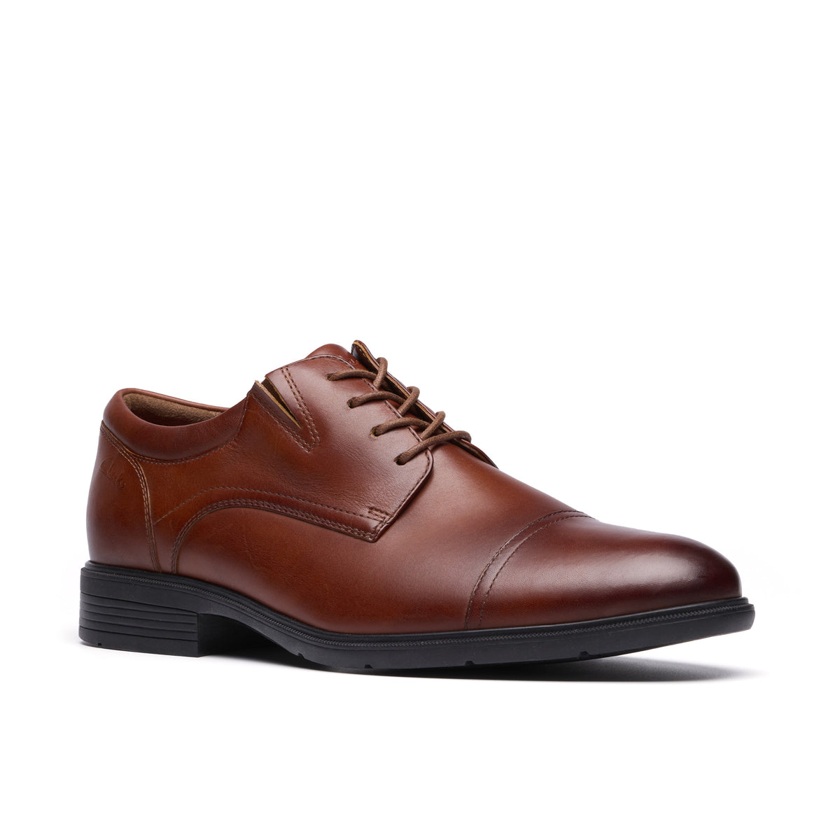 Clarks Men Tan Steadwell Cap Shoes
