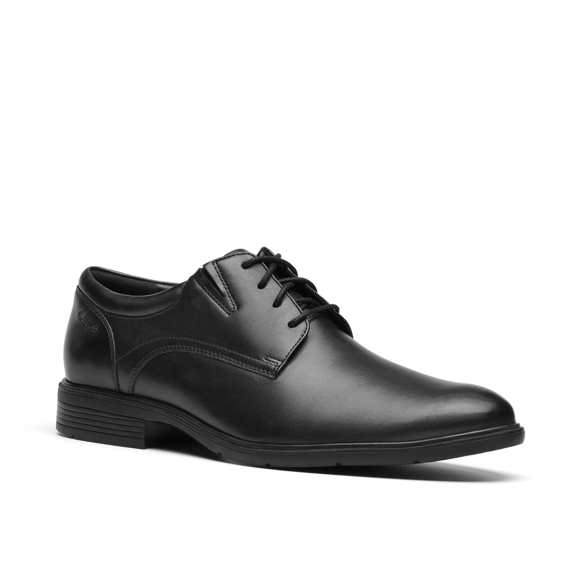 Clarks Men Black Steadwell Lace Shoes