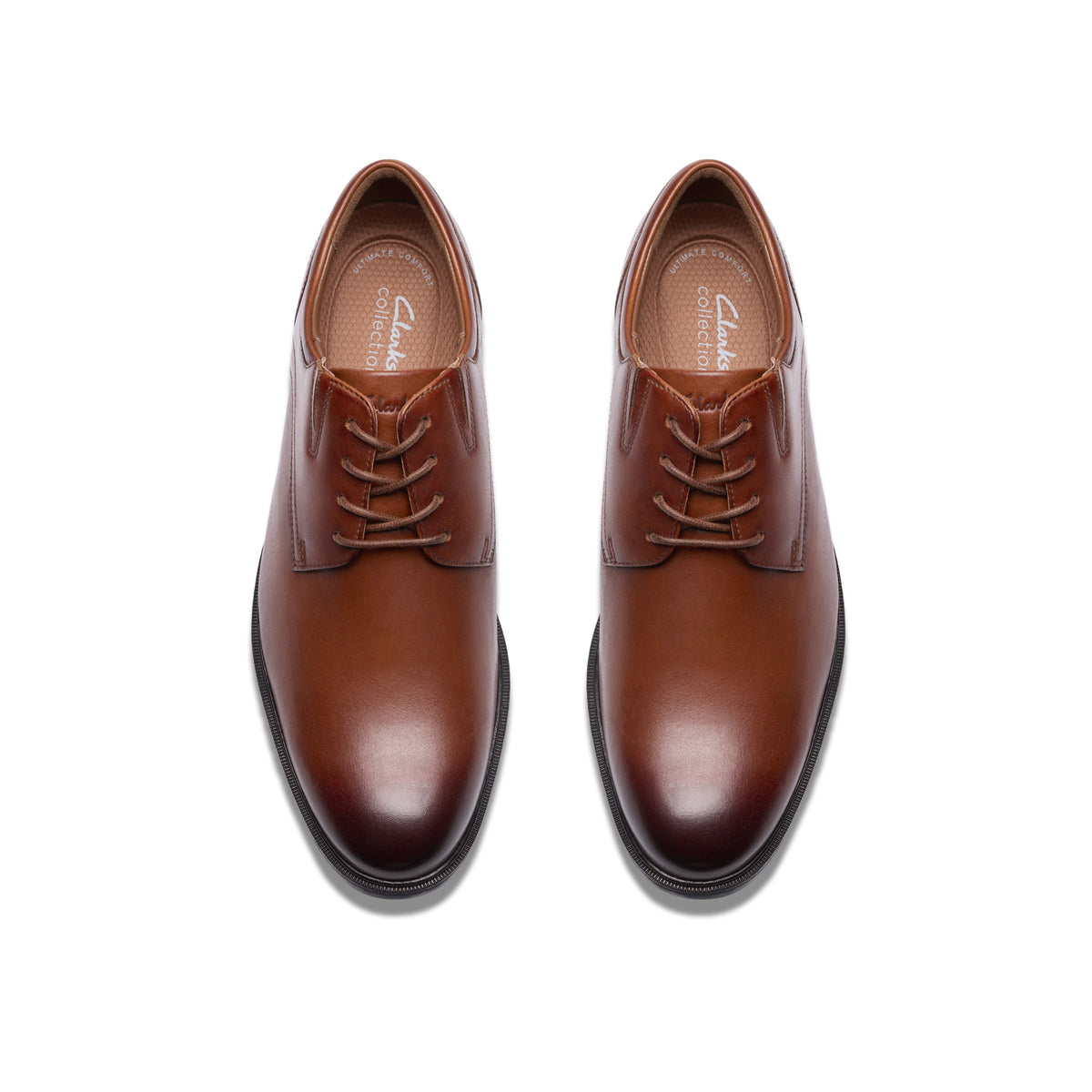Clarks Men Tan Steadwell Lace Shoes