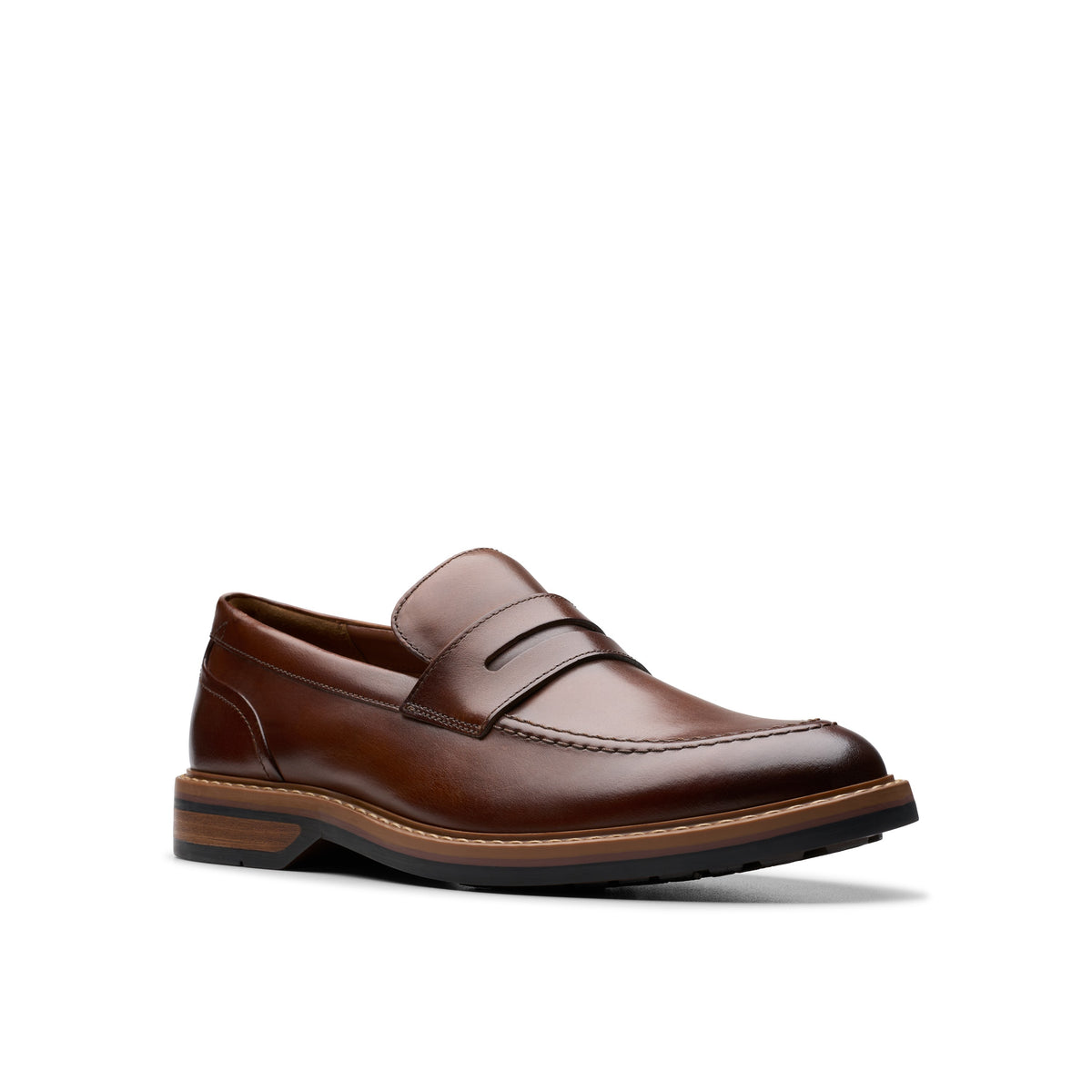 Clarks Men Tan Aldwin Step Shoes