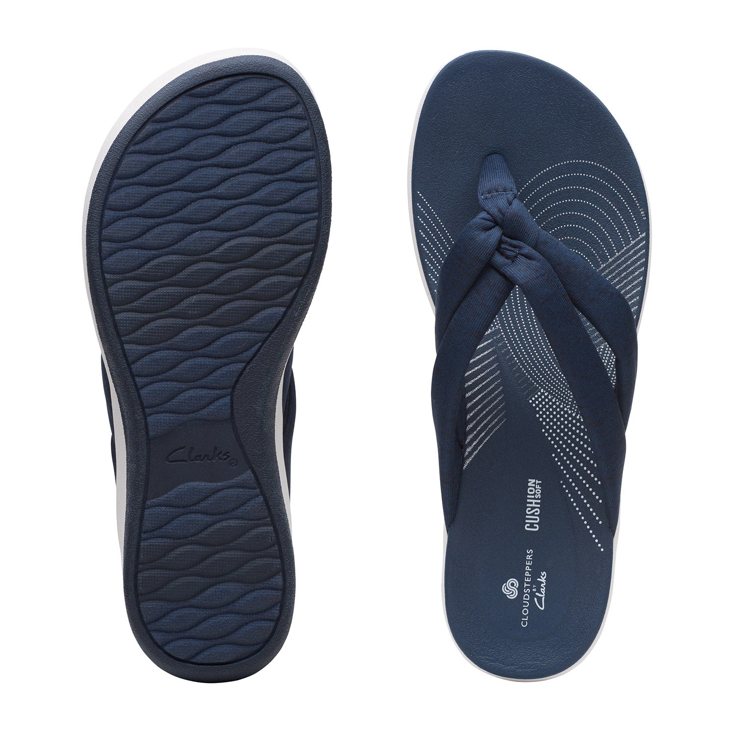 Clarks Women White-Blue Arla Kaylie 2 Sandals