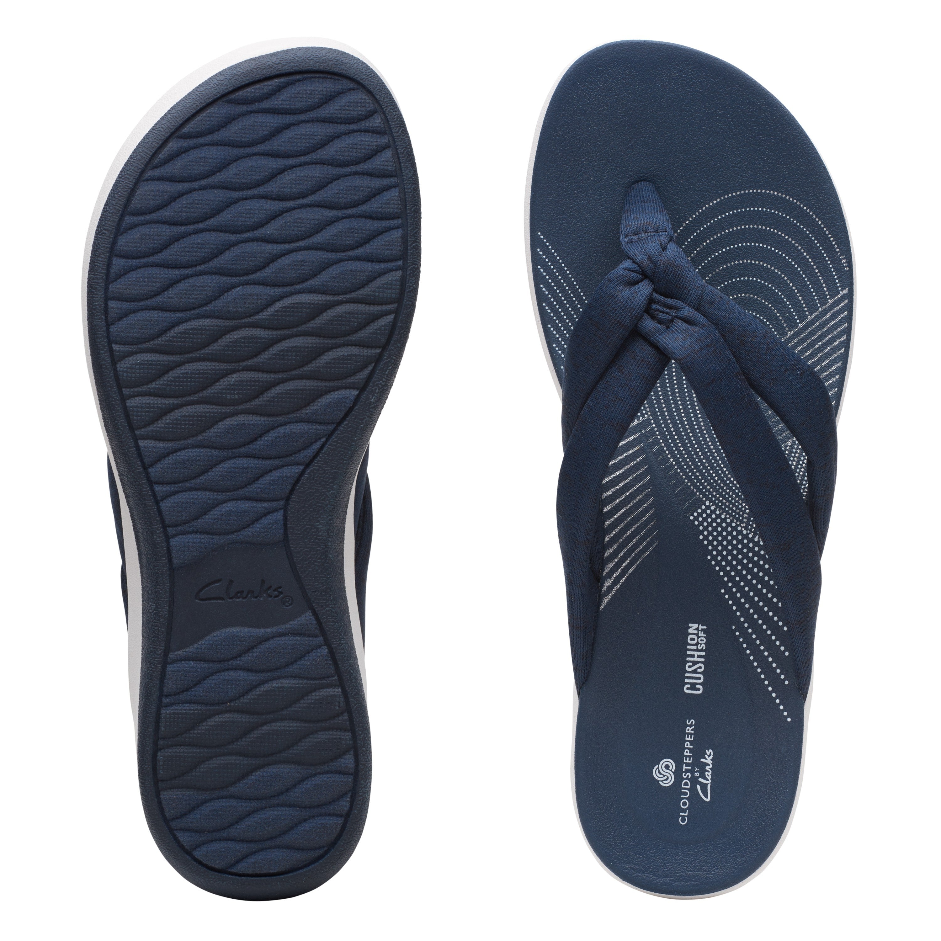 Clarks Women White-Blue Arla Kaylie 2 Sandals